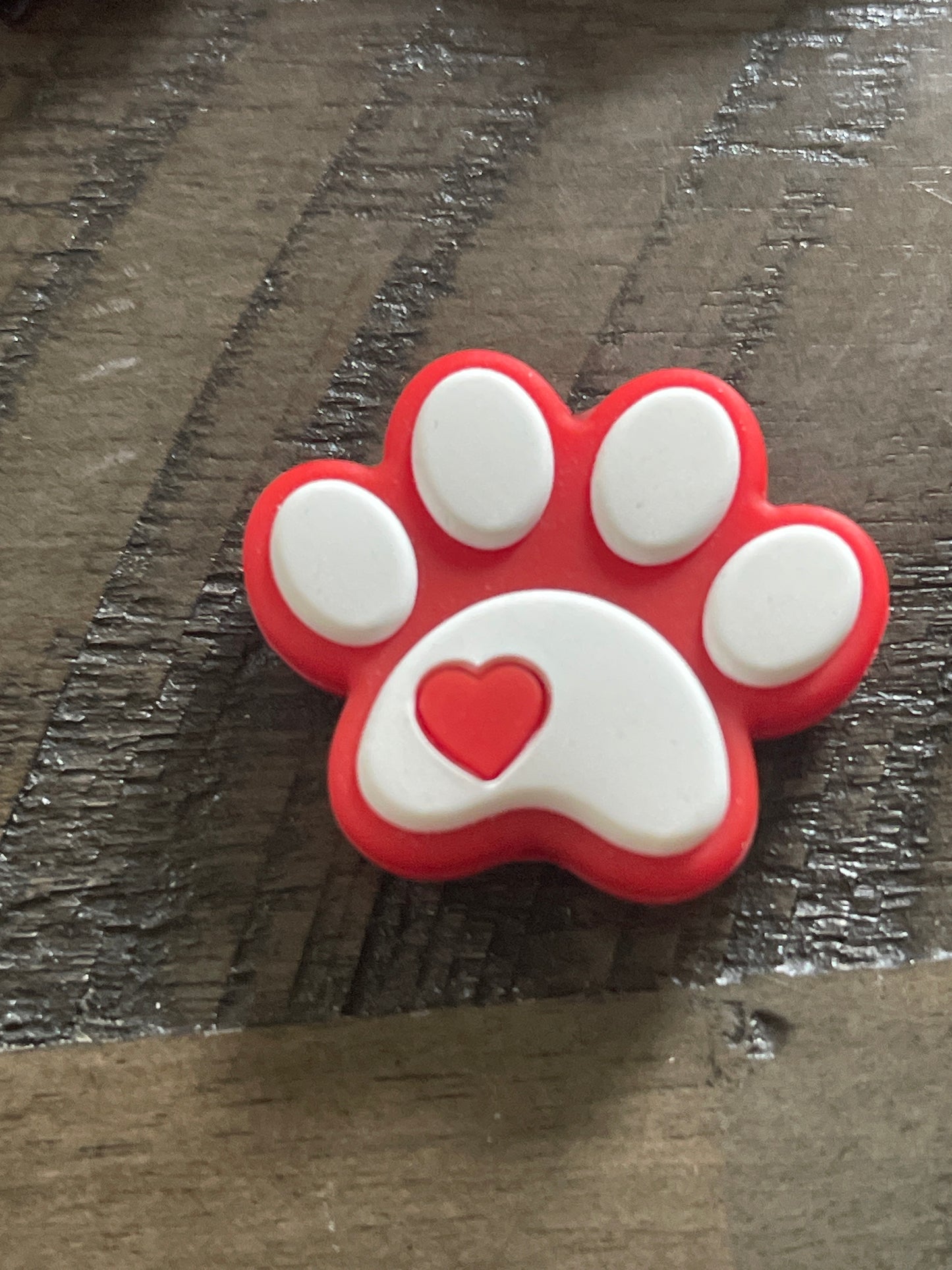 SILICONE FOCAL- paw prints (15 Options)