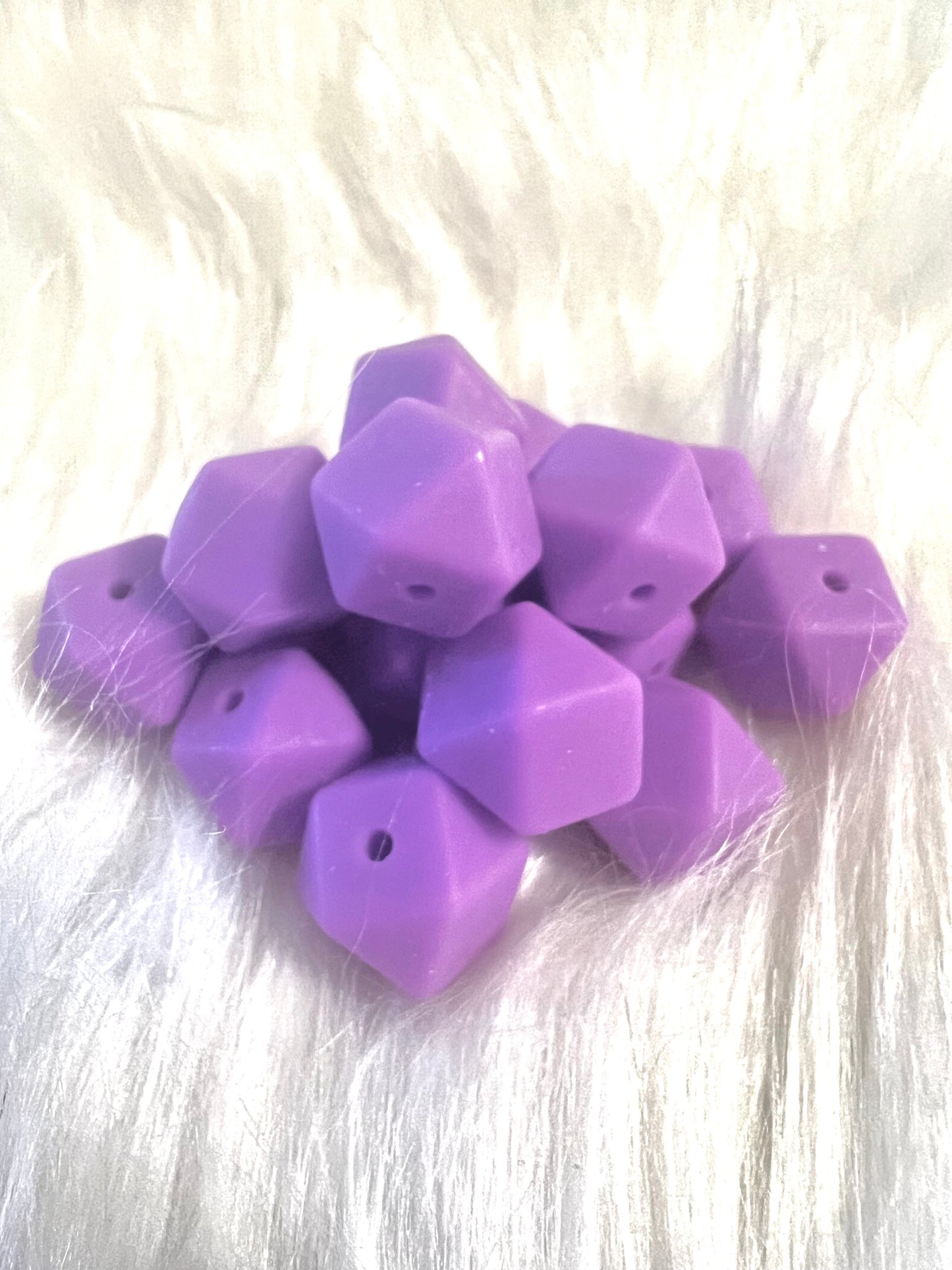 14.3mm SILICONE HEX BEADS (62 Options & Discount Scoop)