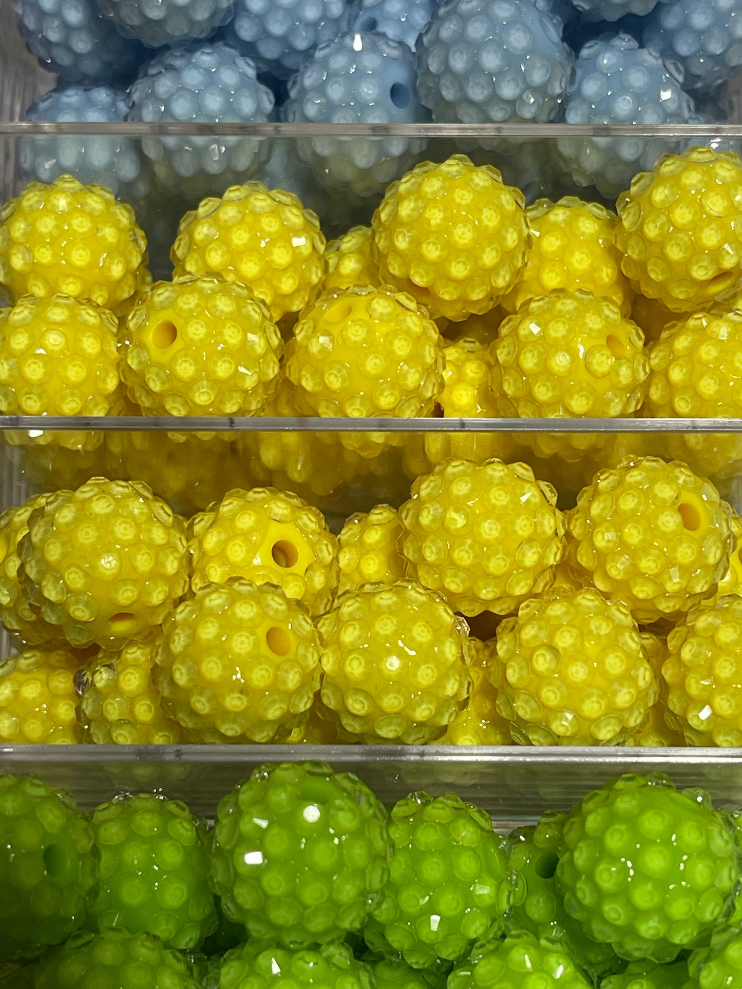 16mm CHUNKY RHINESTONE bubblegum Bead (15 Color Options)