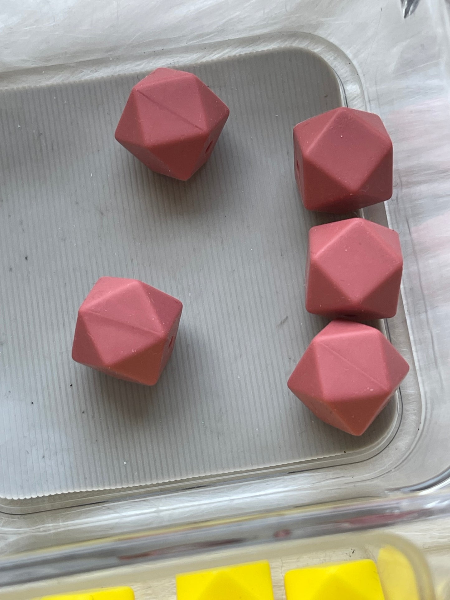 14.3mm SILICONE HEX BEADS (62 Options & Discount Scoop)
