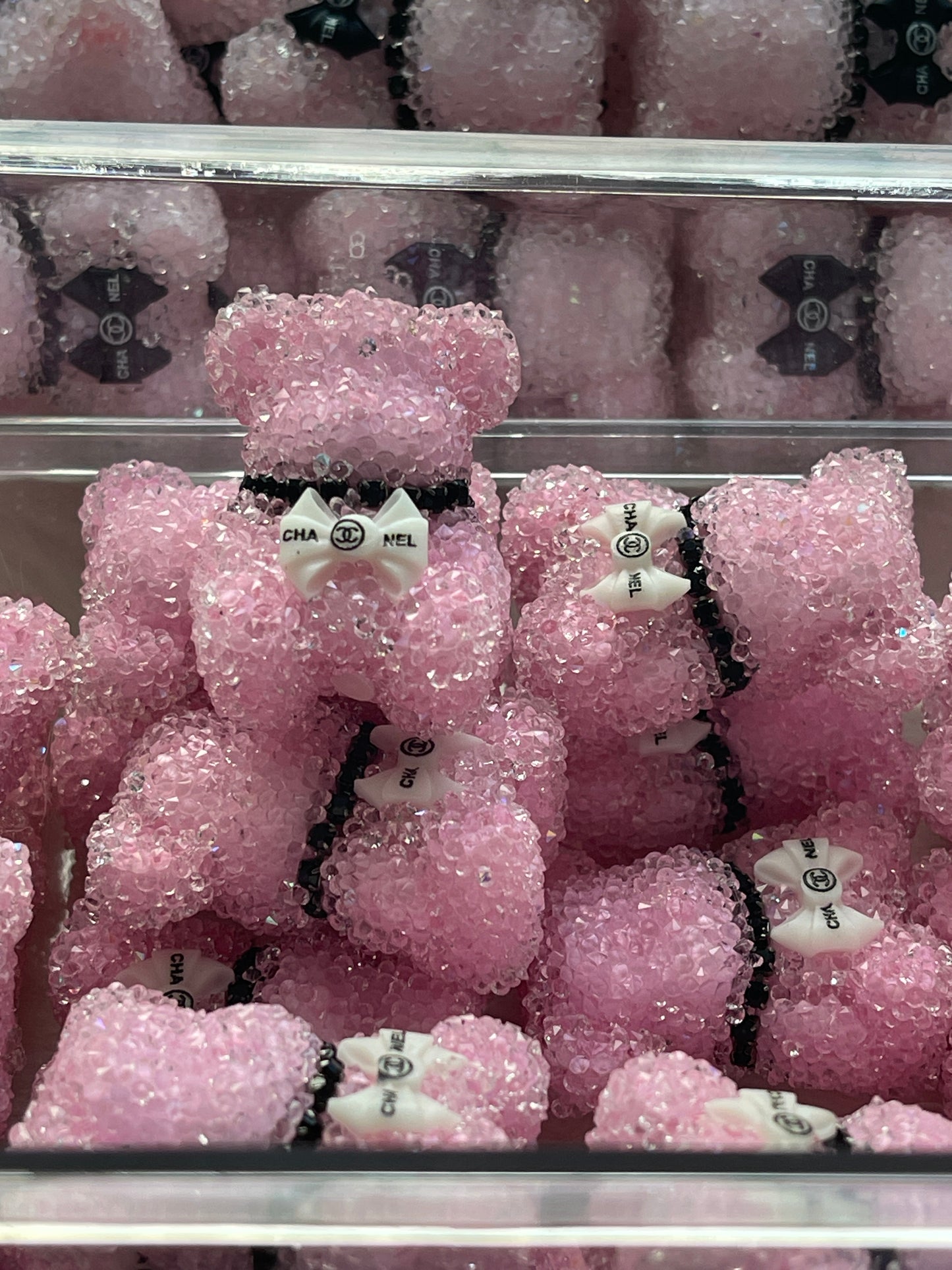 RHINESTONE ACRYLIC FOCAL- Sugar Bear (4 Channel OPTIONS)