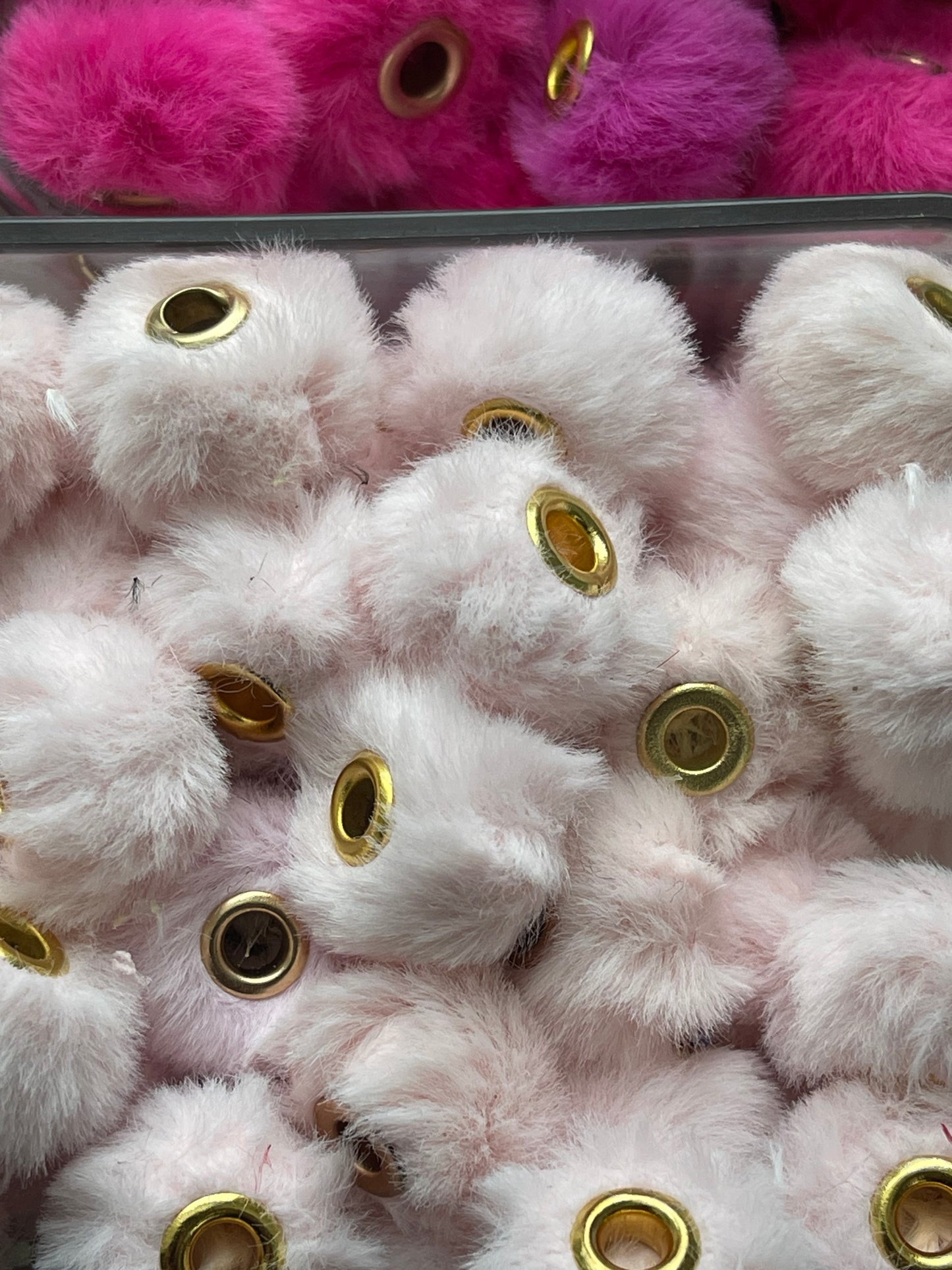 Spacers- 14mm Soft Fuzzy (35 colors)(Faux Rabbit Fur)