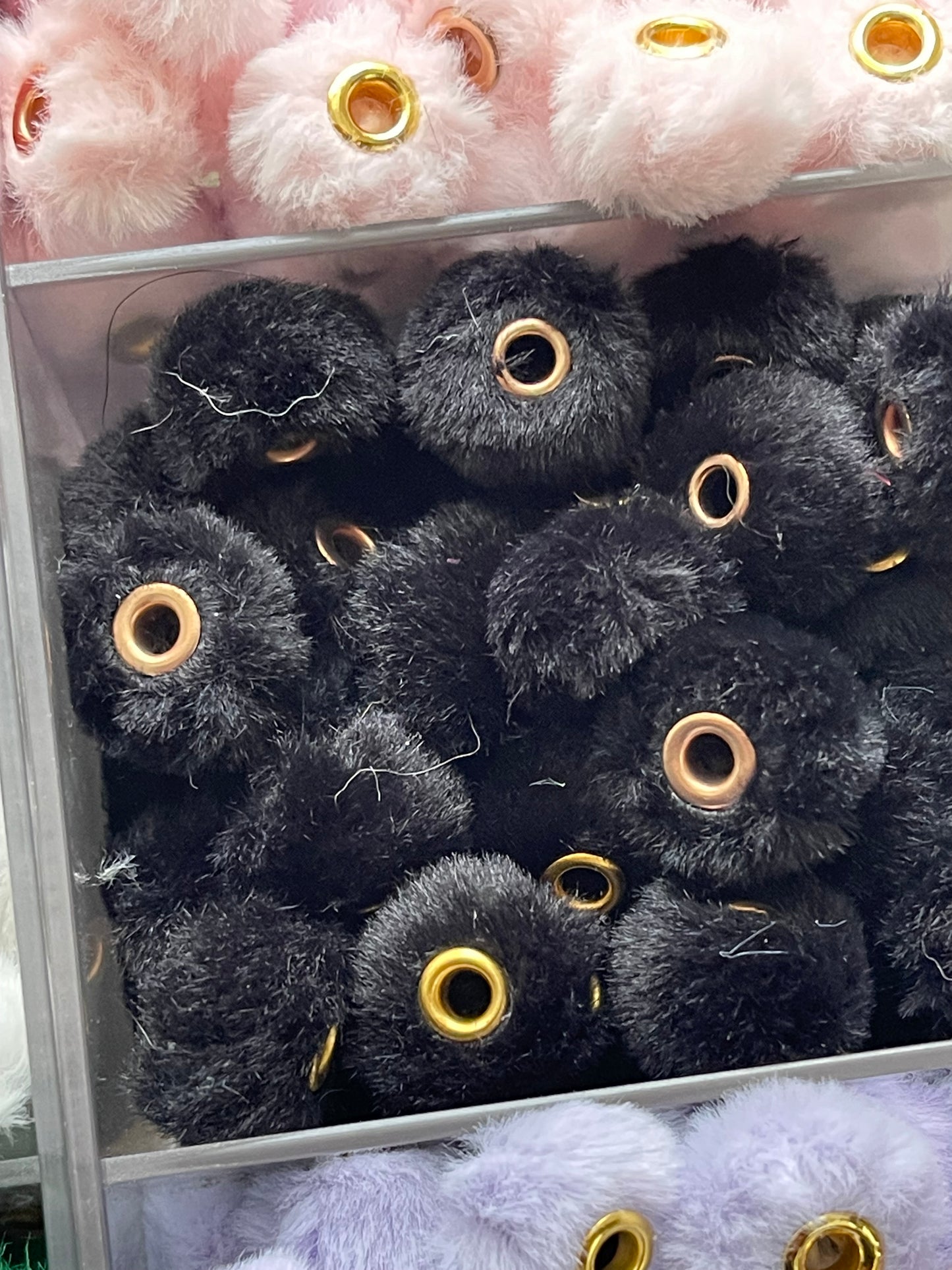 Spacers- 14mm Soft Fuzzy (35 colors)(Faux Rabbit Fur)
