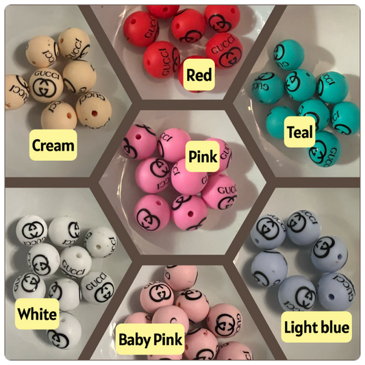 15mm SILICONE BEADS G'S