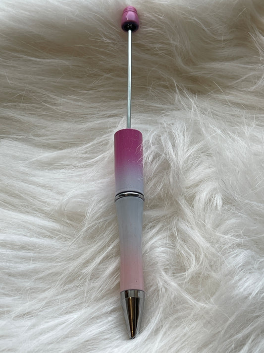 PEN BLANK Pink Ombre Glitter