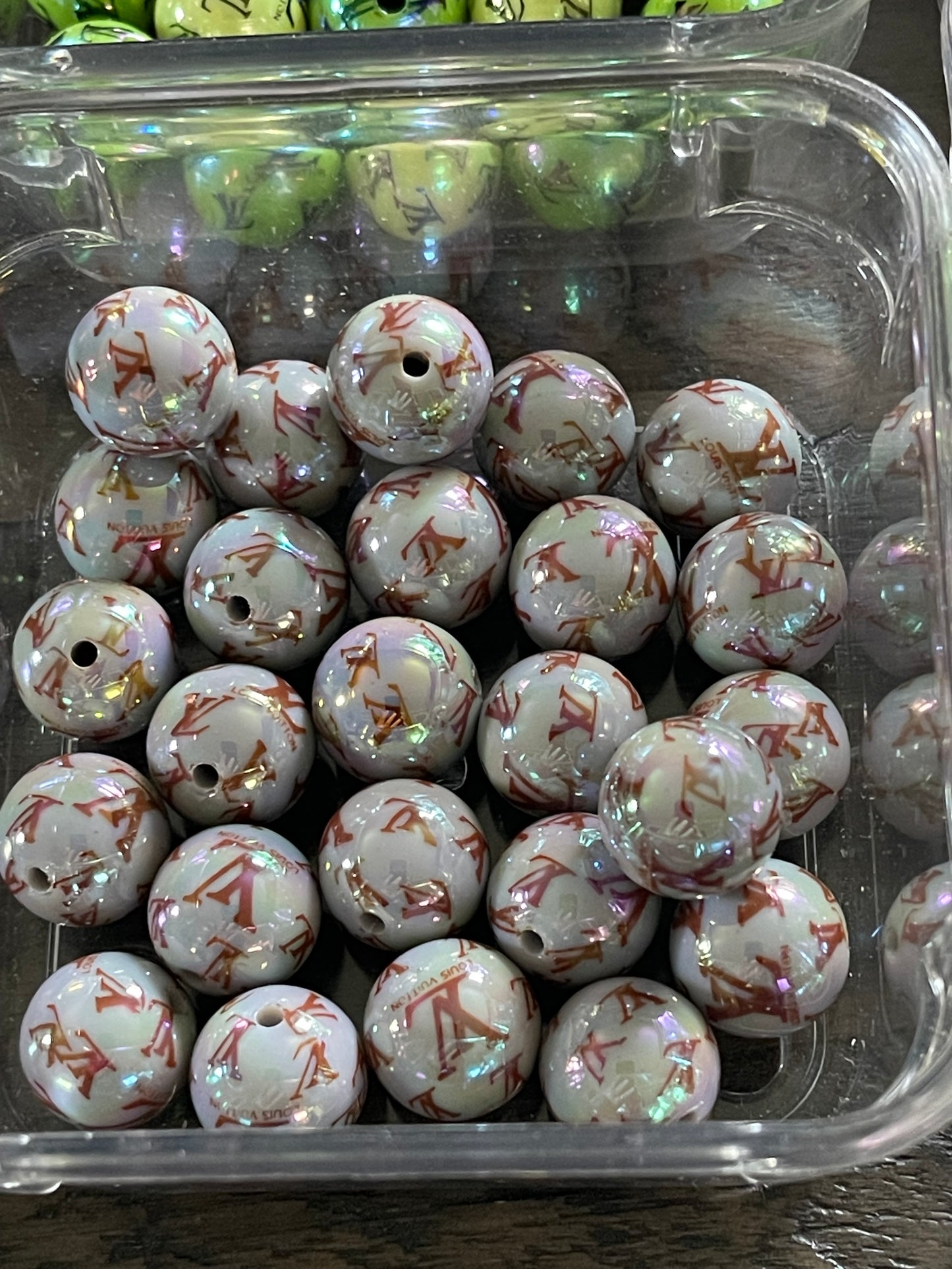 16mm ACRYLIC BEAD L'S (Hi-Gloss Coat) 14 Options