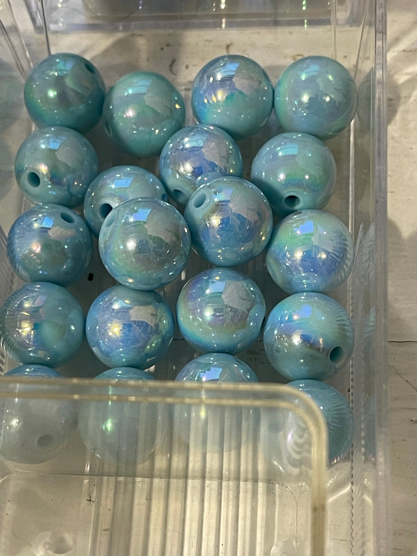 16mm ACRYLIC Bead SOLID COLORS w ABS Shine (24 Options)