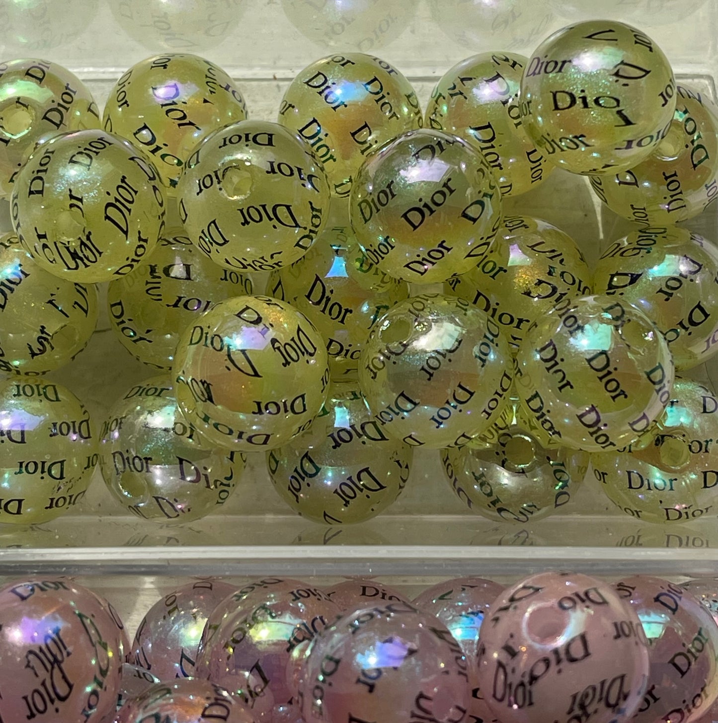 15mm ACRYLIC BEAD- D’s ABS Shine (6 COLOR OPTIONS)