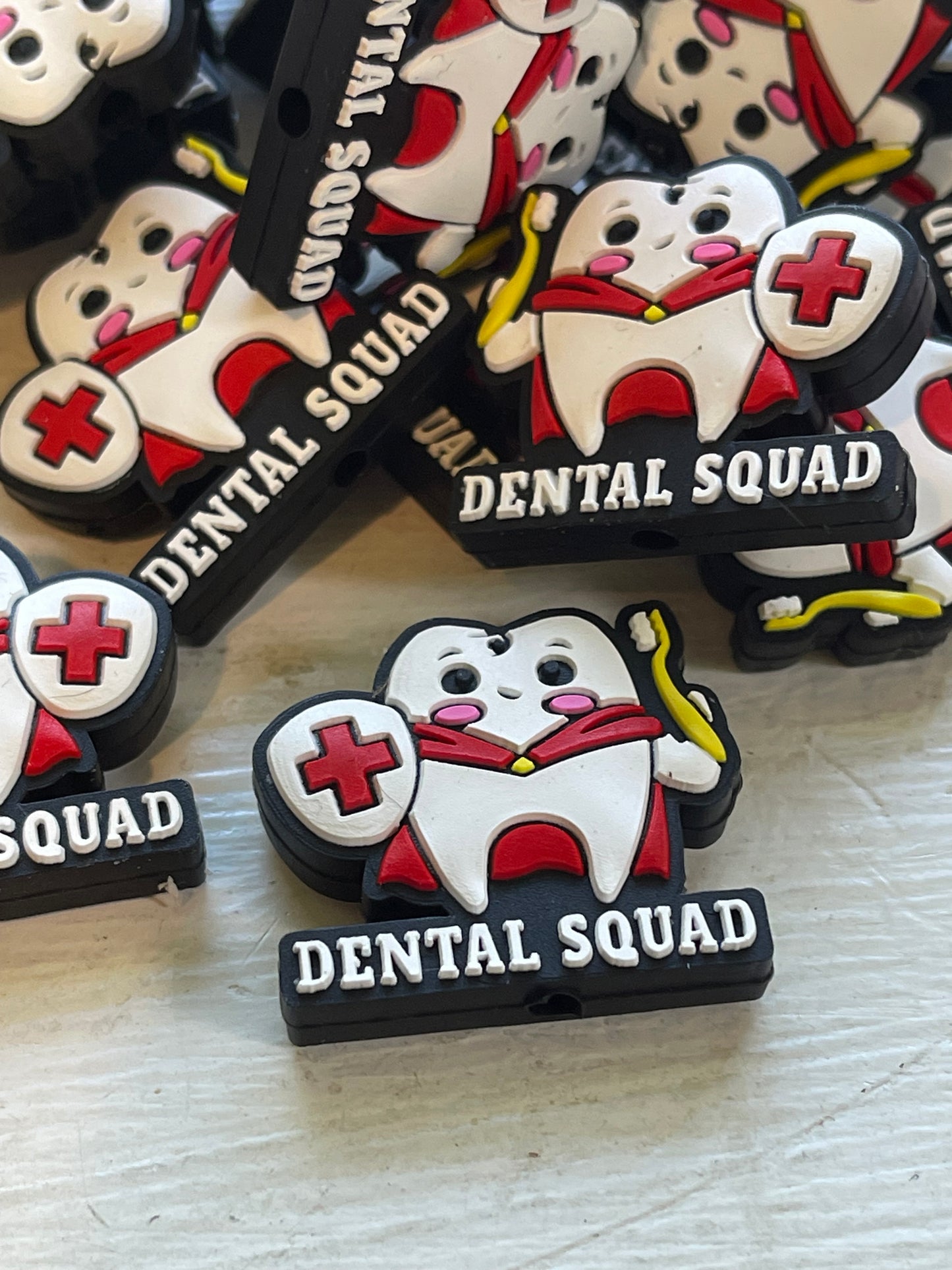 SILICONE FOCAL- Dental Squad or Dentist Tooth (4 options)