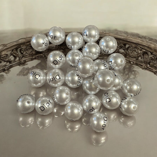 15mm ACRYLIC BEAD  (Dior FAUX PEARL)