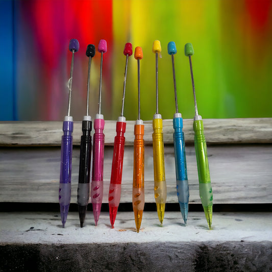 BEADABLE BLANK MECANICAL PENCILS (8 Color Options)