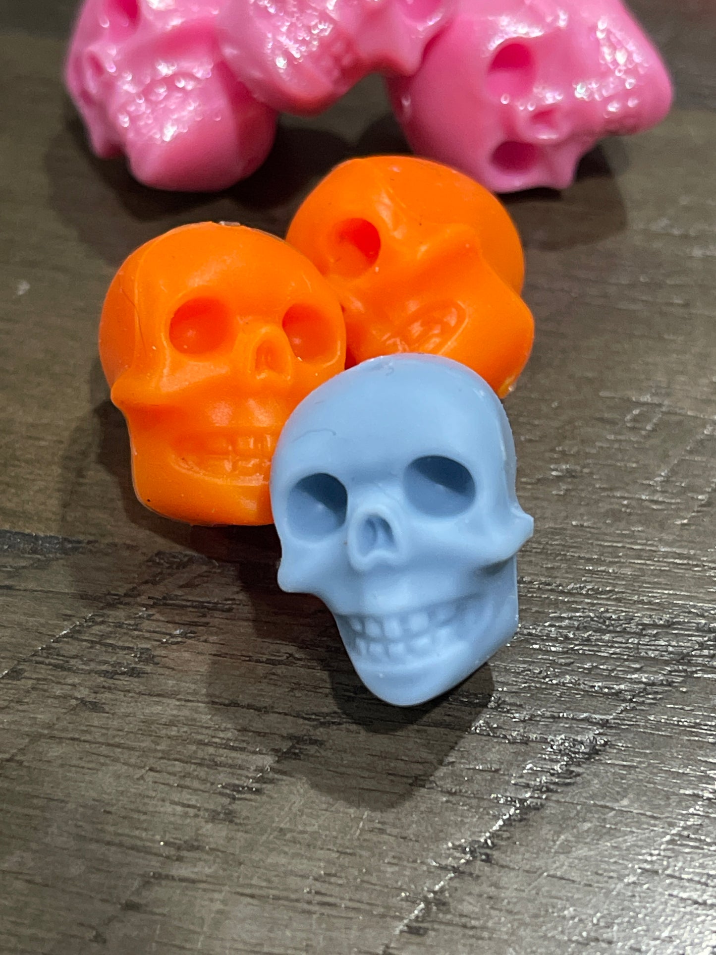 SILICONE FOCAL - Skull Mask/Bones Mexico/Spanish Theme