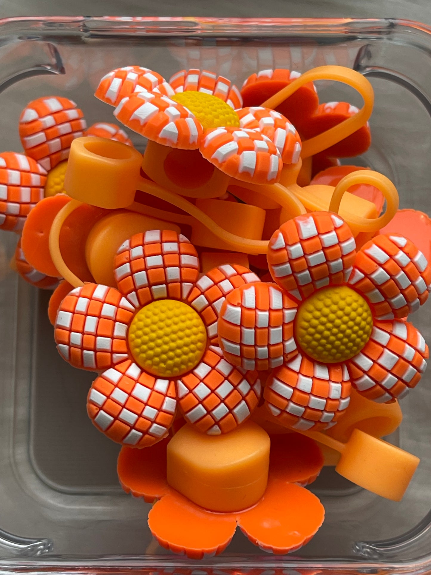 SILICONE STRAW or PEN Topper Cap (18 Options)