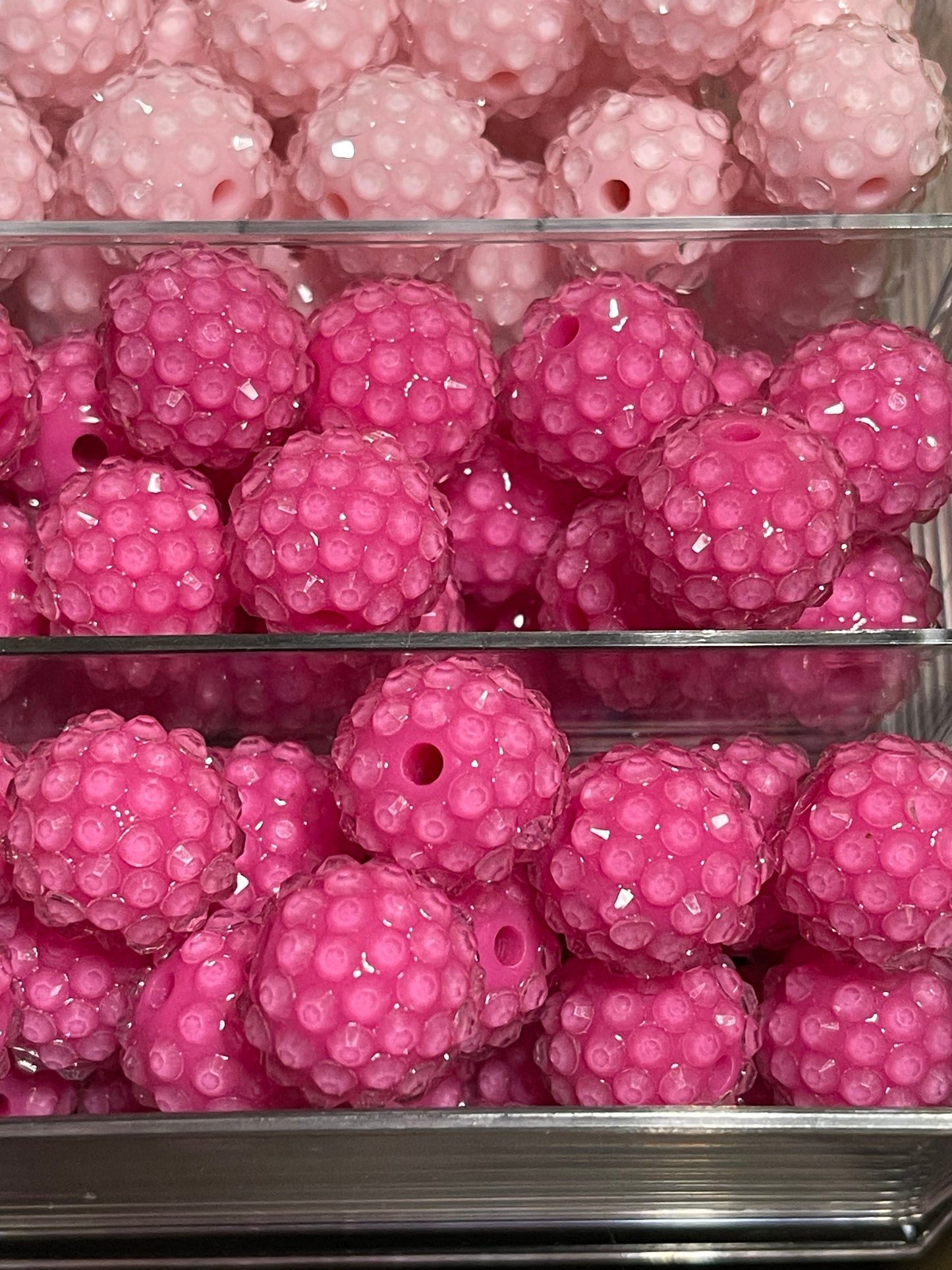 16mm CHUNKY RHINESTONE bubblegum Bead (15 Color Options)