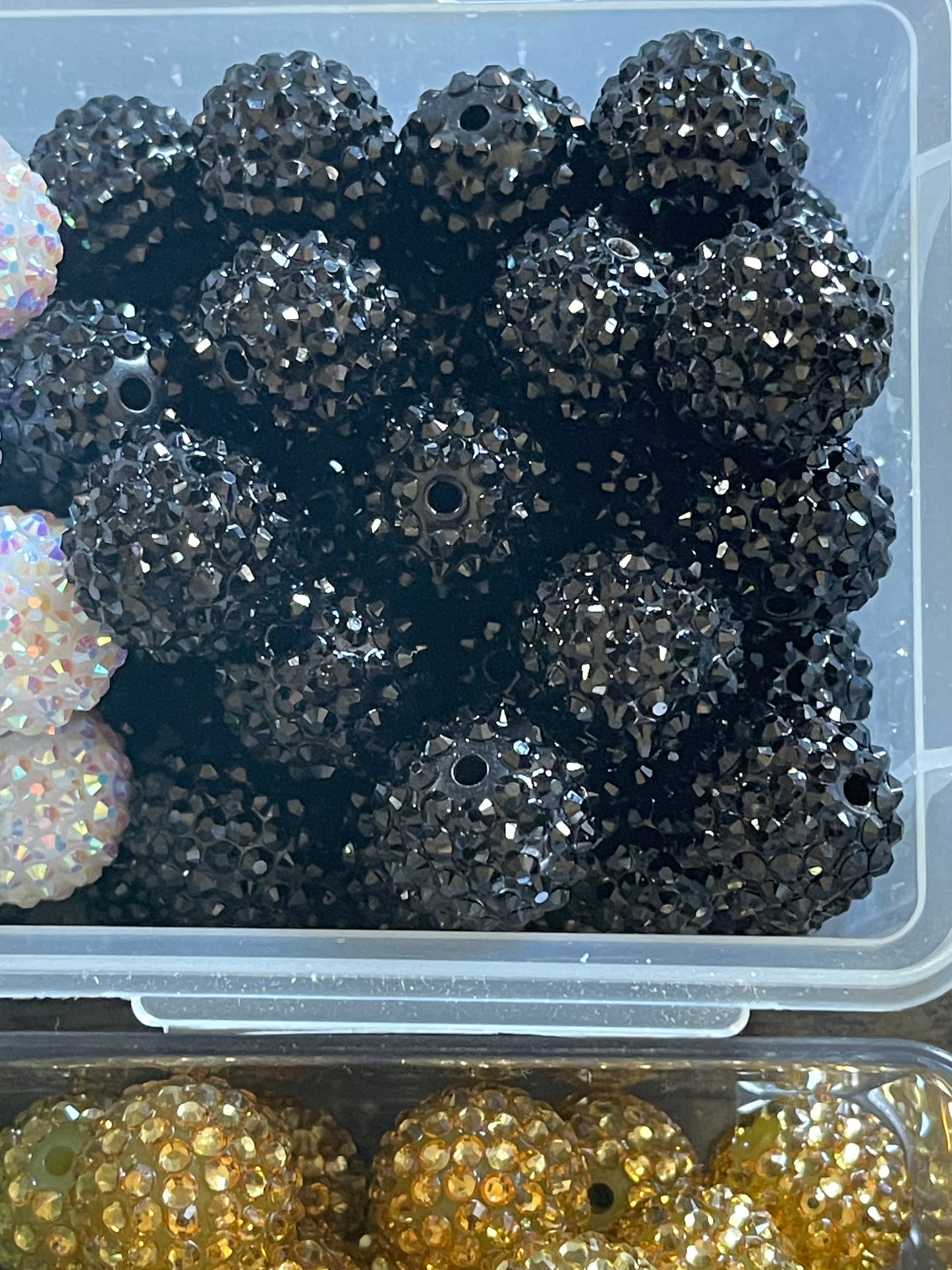 20mm CHUNKY RHINESTONE bubblegum Bead (15 Options)