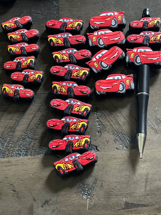 SILICONE FOCAL- CARS  Mater & McQueen in 3 sizes