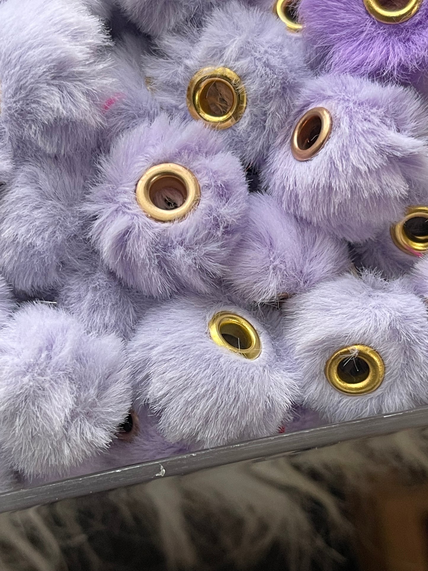 Spacers- 14mm Soft Fuzzy (35 colors)(Faux Rabbit Fur)