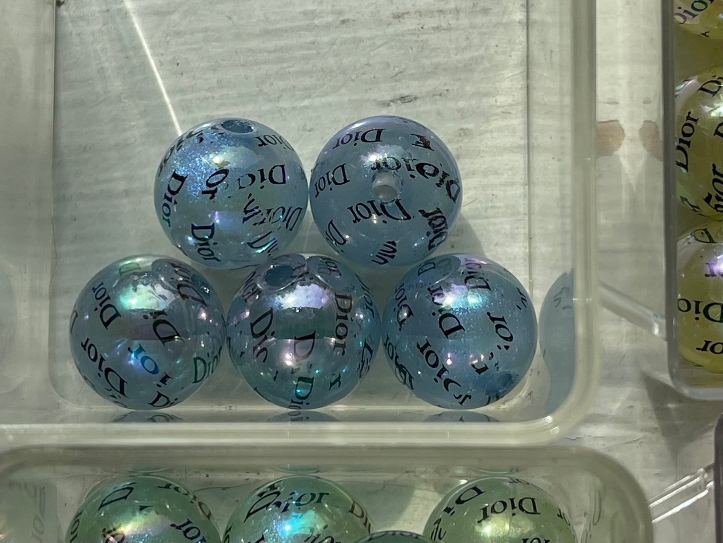 15mm ACRYLIC BEAD- D’s ABS Shine (6 COLOR OPTIONS)