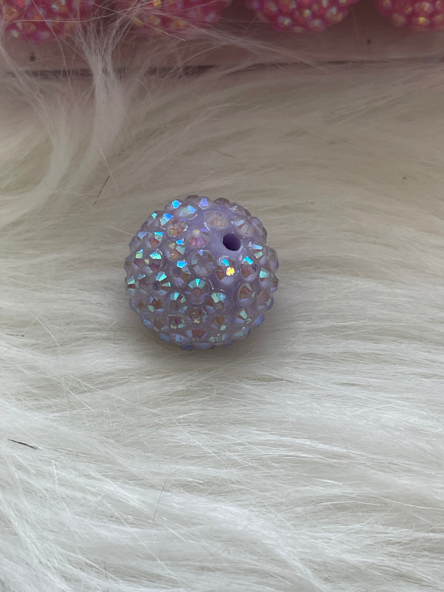 20mm CHUNKY ABS RHINESTONE Beads- Solids (33 Options)