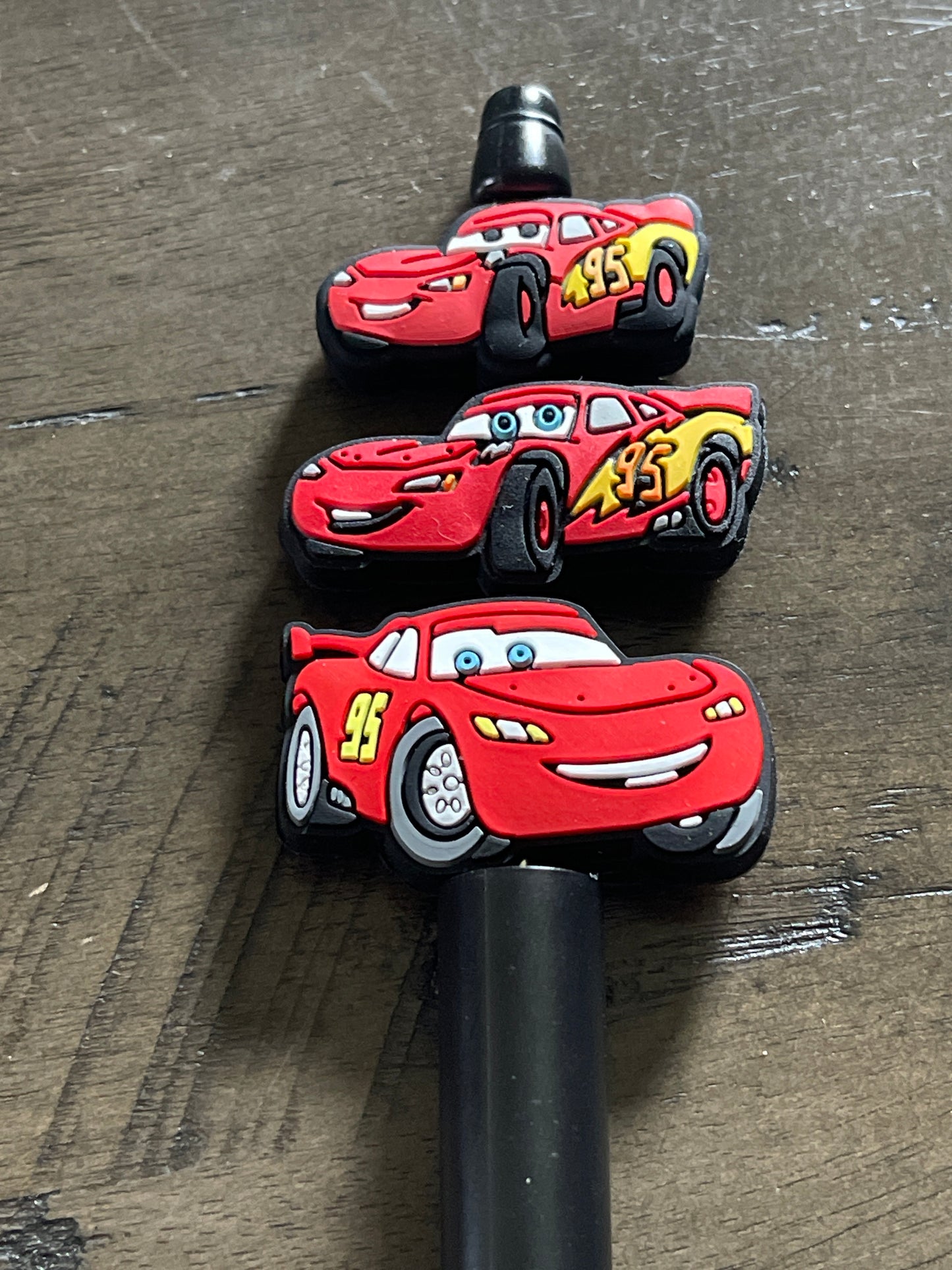 SILICONE FOCAL- CARS  Mater & McQueen in 3 sizes