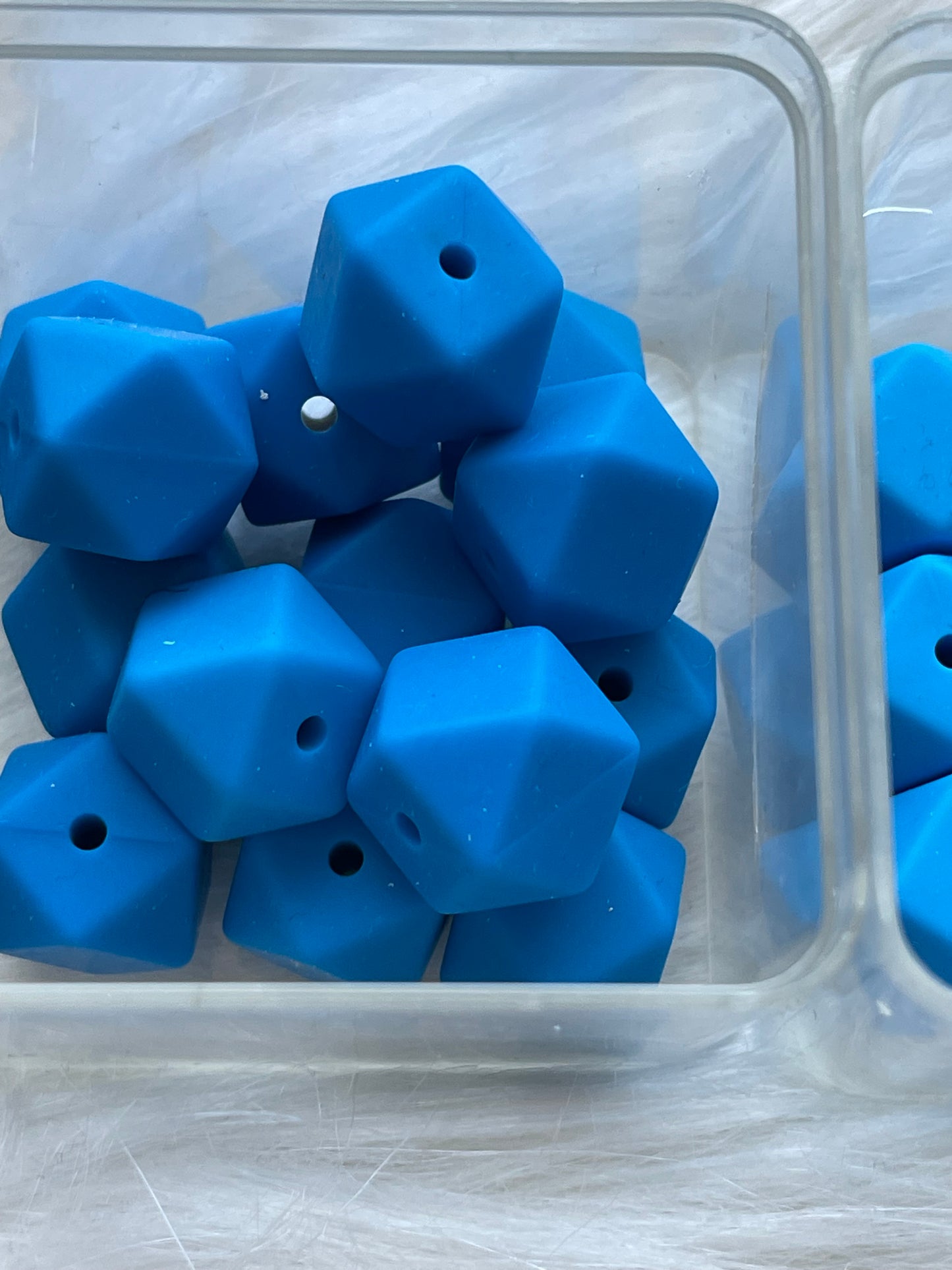 14.3mm SILICONE HEX BEADS (62 Options & Discount Scoop)
