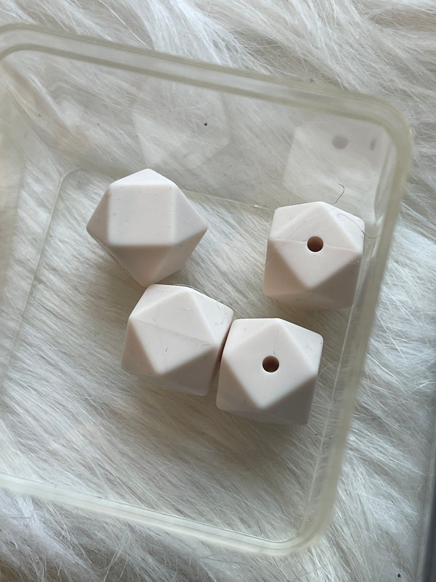 14.3mm SILICONE HEX BEADS (62 Options & Discount Scoop)