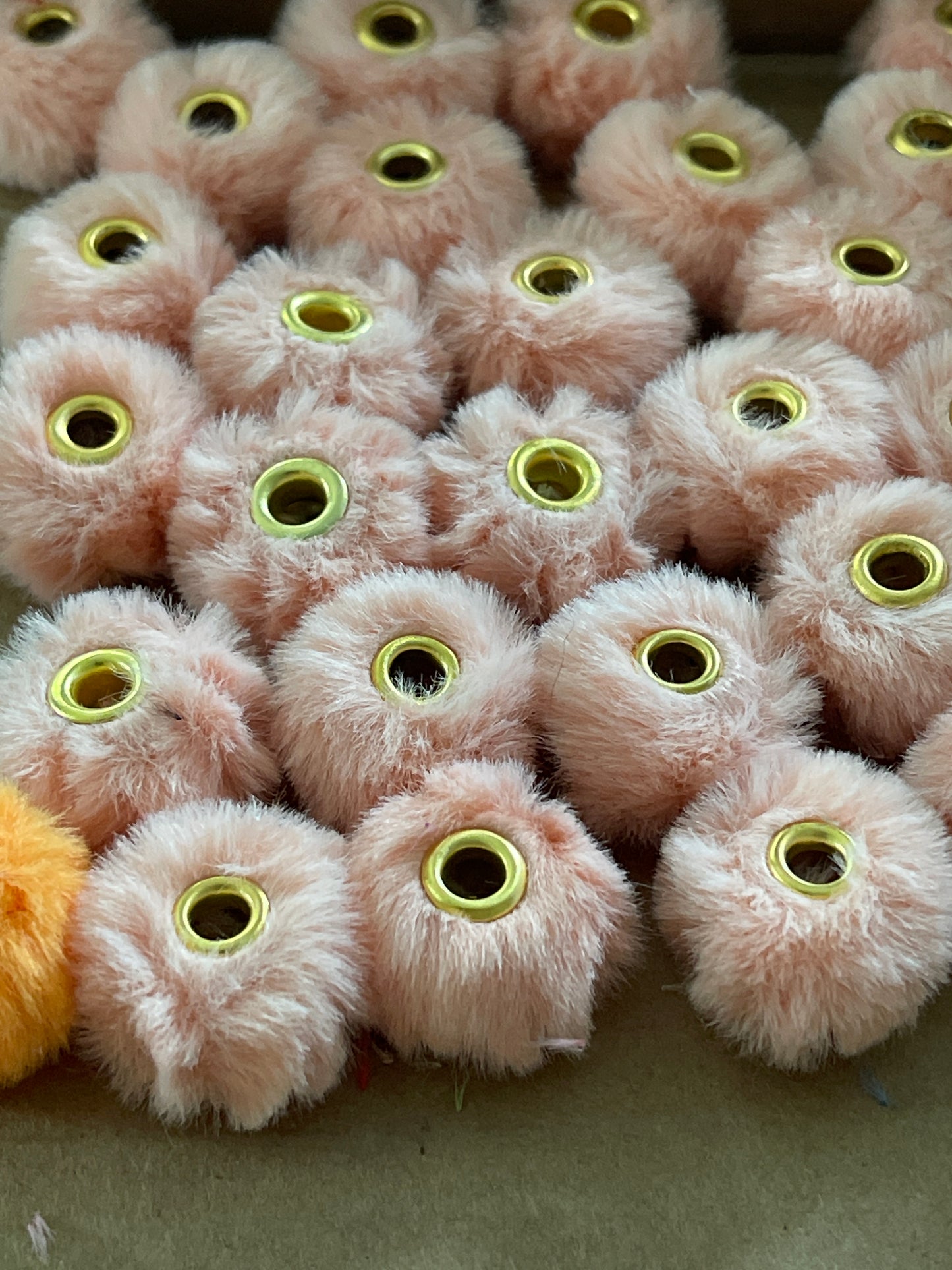 Spacers- 14mm Soft Fuzzy (35 colors)(Faux Rabbit Fur)