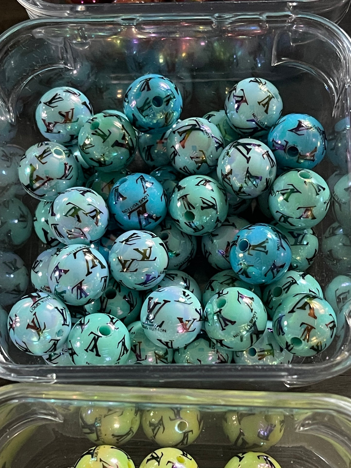 16mm ACRYLIC BEAD L'S (Hi-Gloss Coat) 14 Options