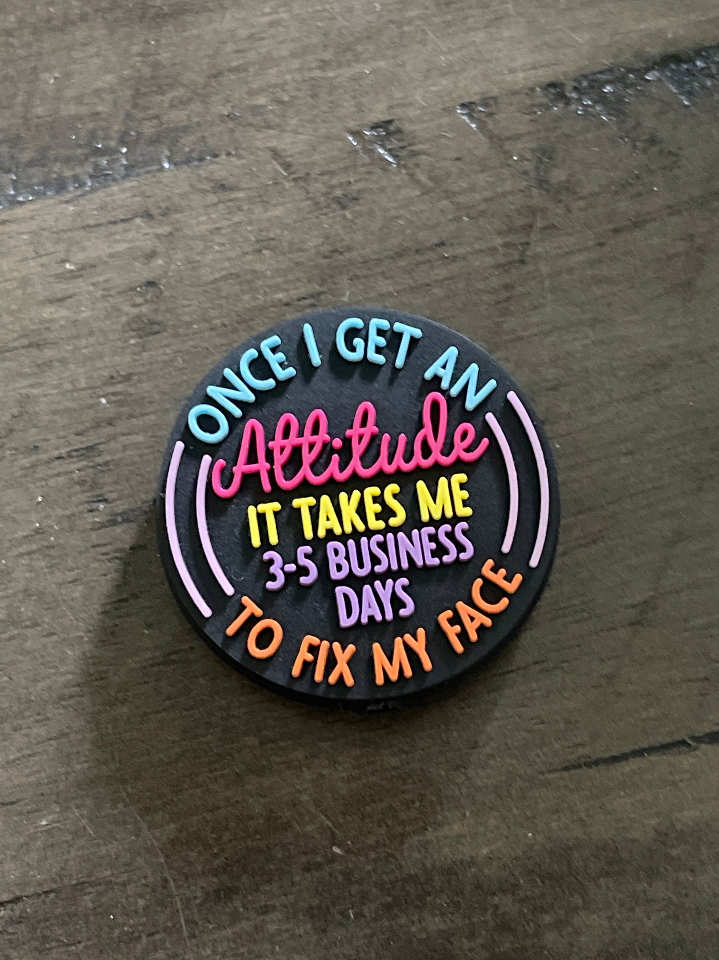 SILICONE FOCAL - Attitude/Patience/Anxiety Theme-Low Inventory