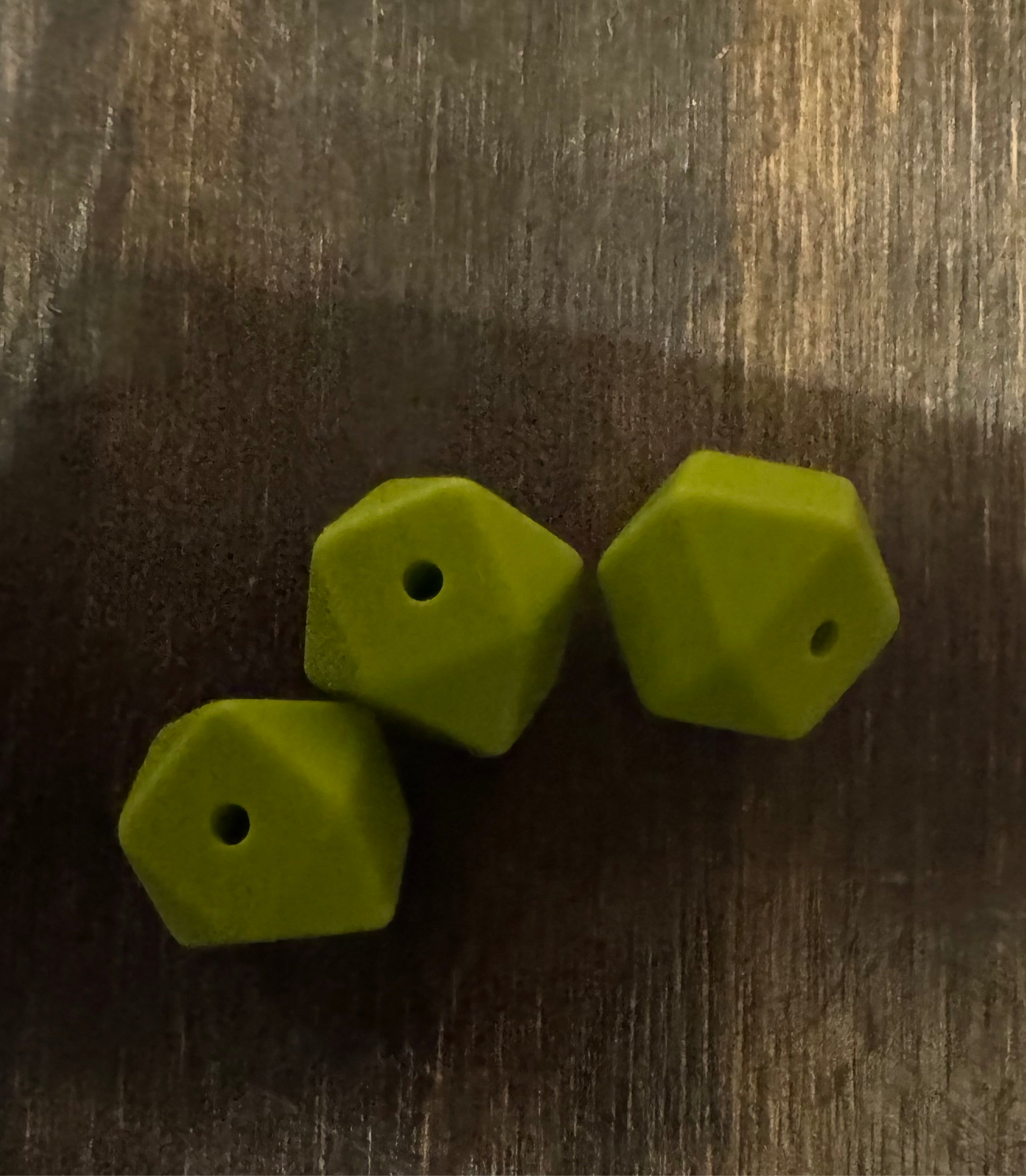 14.3mm SILICONE HEX BEADS (62 Options & Discount Scoop)