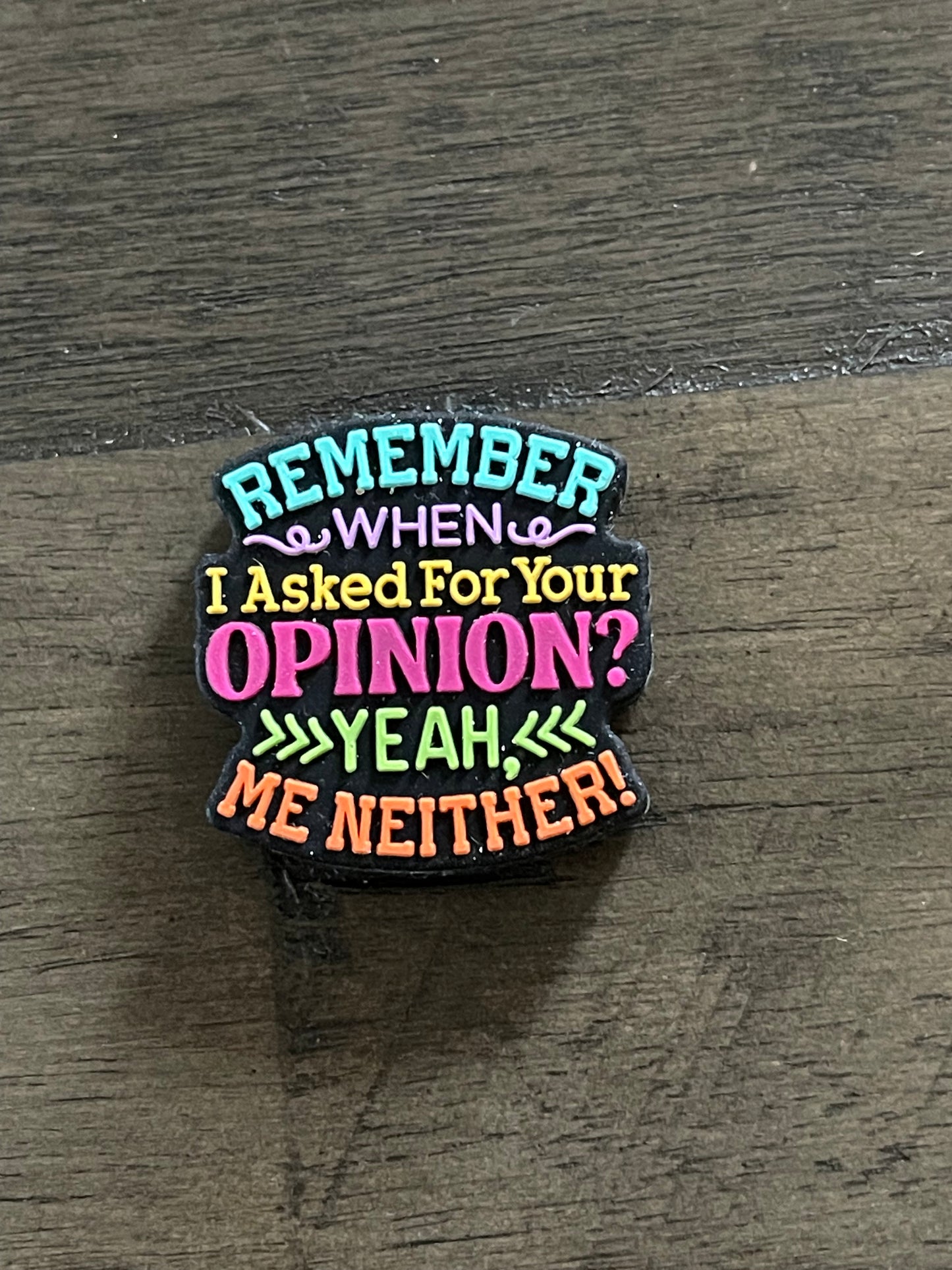 SILICONE FOCAL - Sarcasm Theme-Low Inventory Clearance)