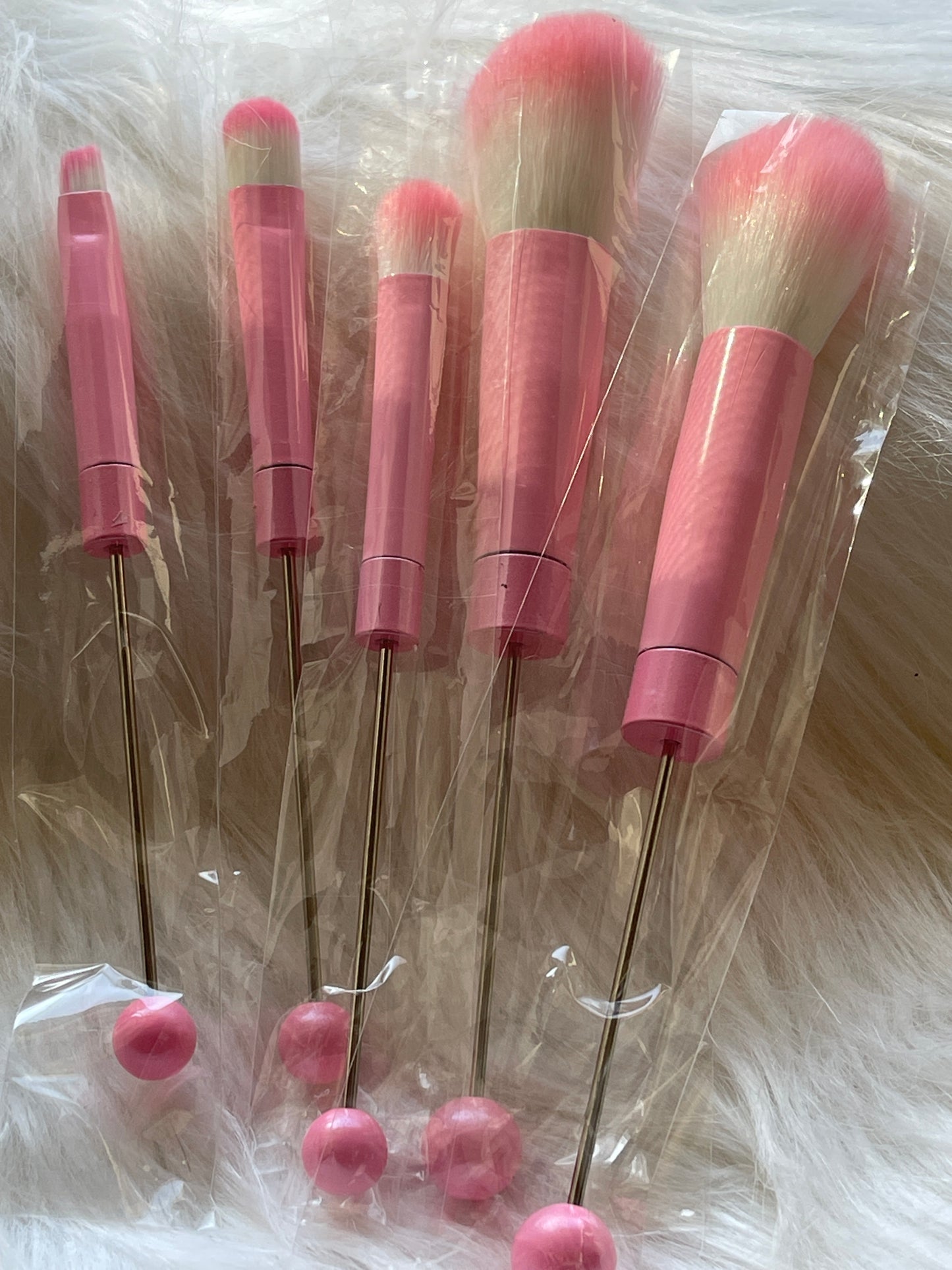 BEADABLE BLANK SET OF 5 MAKE UP BRUSHES (9 Options)
