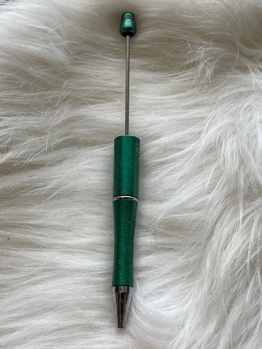 PEN BLANK Green Glitter (quantity discount available)