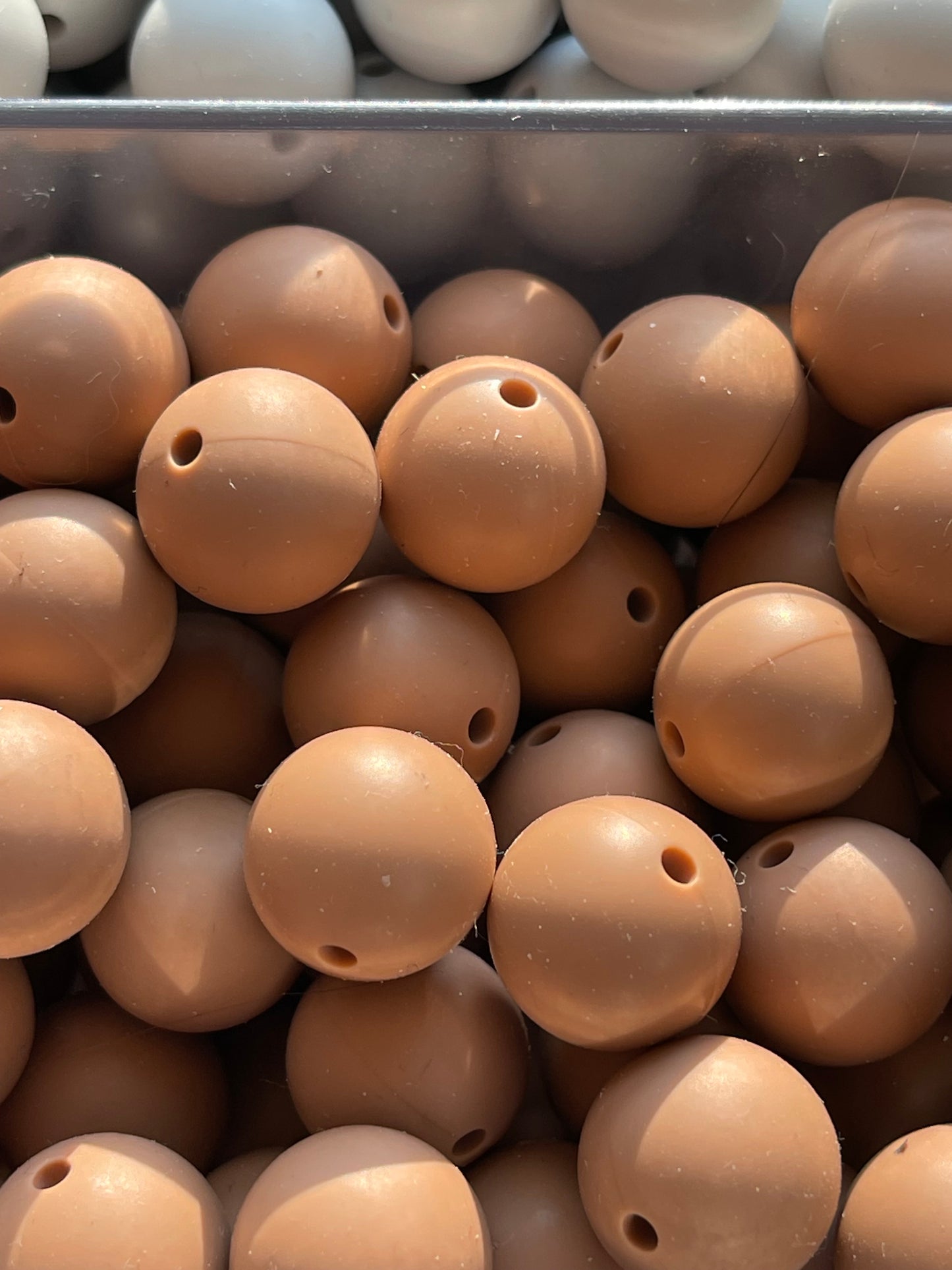 15mm SILICONE BEADS-SOLID COLORS (EARTH TONES)