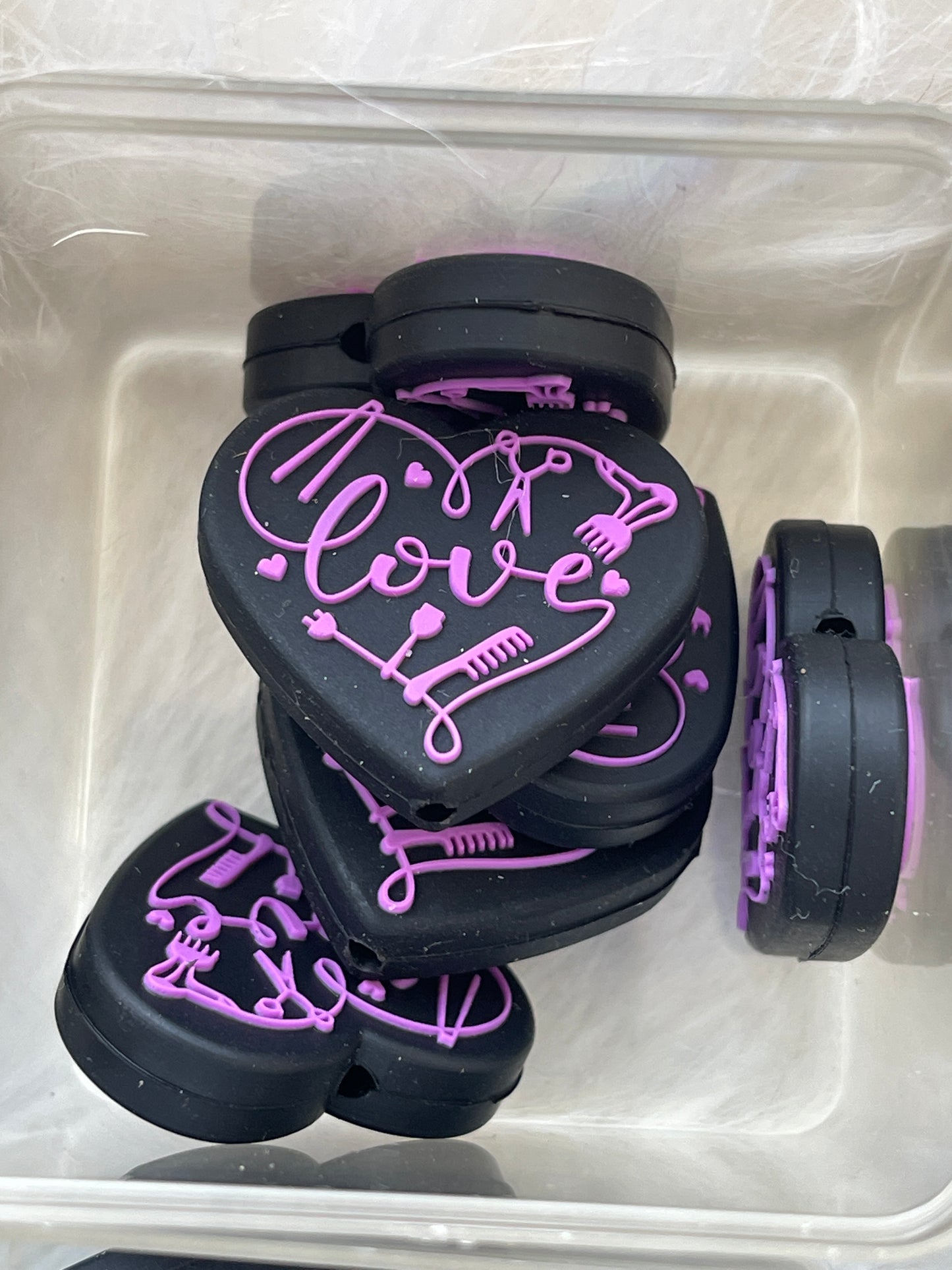 SILICONE FOCAL- Hair Cutter Salon Theme (6 Options)