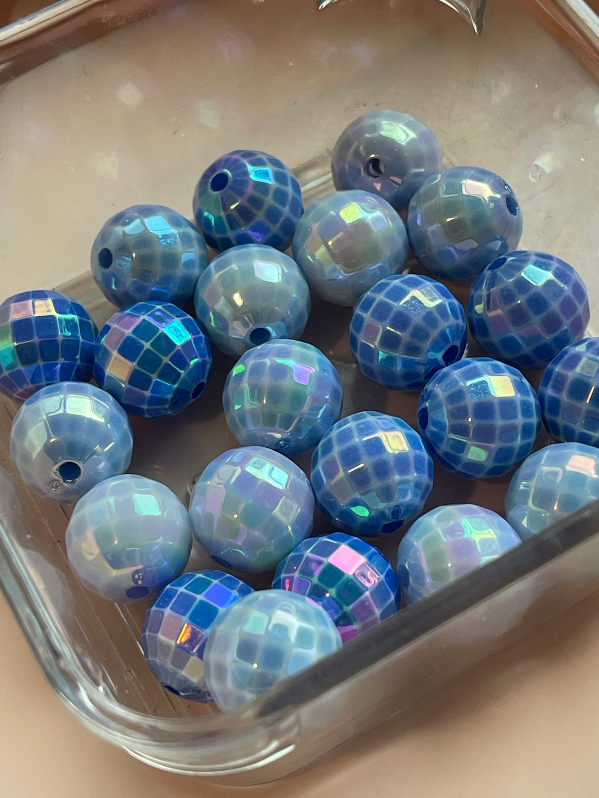 16mm ACRYLIC BEAD Disco Ball w/ ABS Shine (14 Options)
