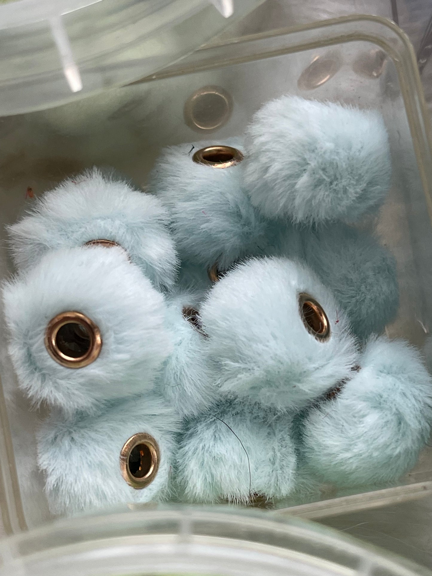 Spacers- 14mm Soft Fuzzy (35 colors)(Faux Rabbit Fur)