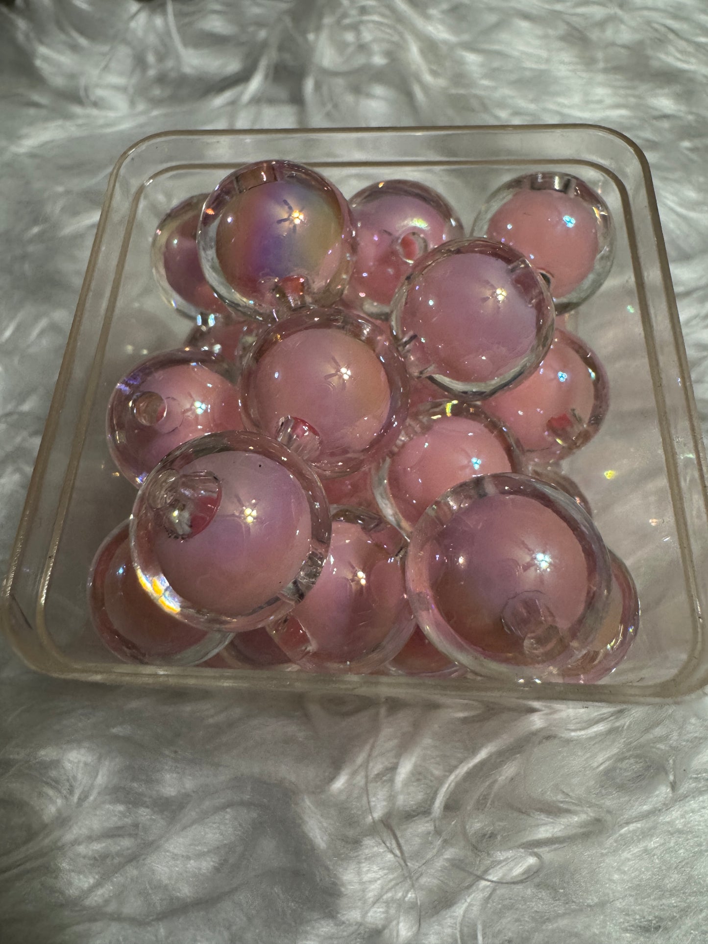 16mm ACRYLIC BEAD- Solid Colors (Double Layer) (10 Options)