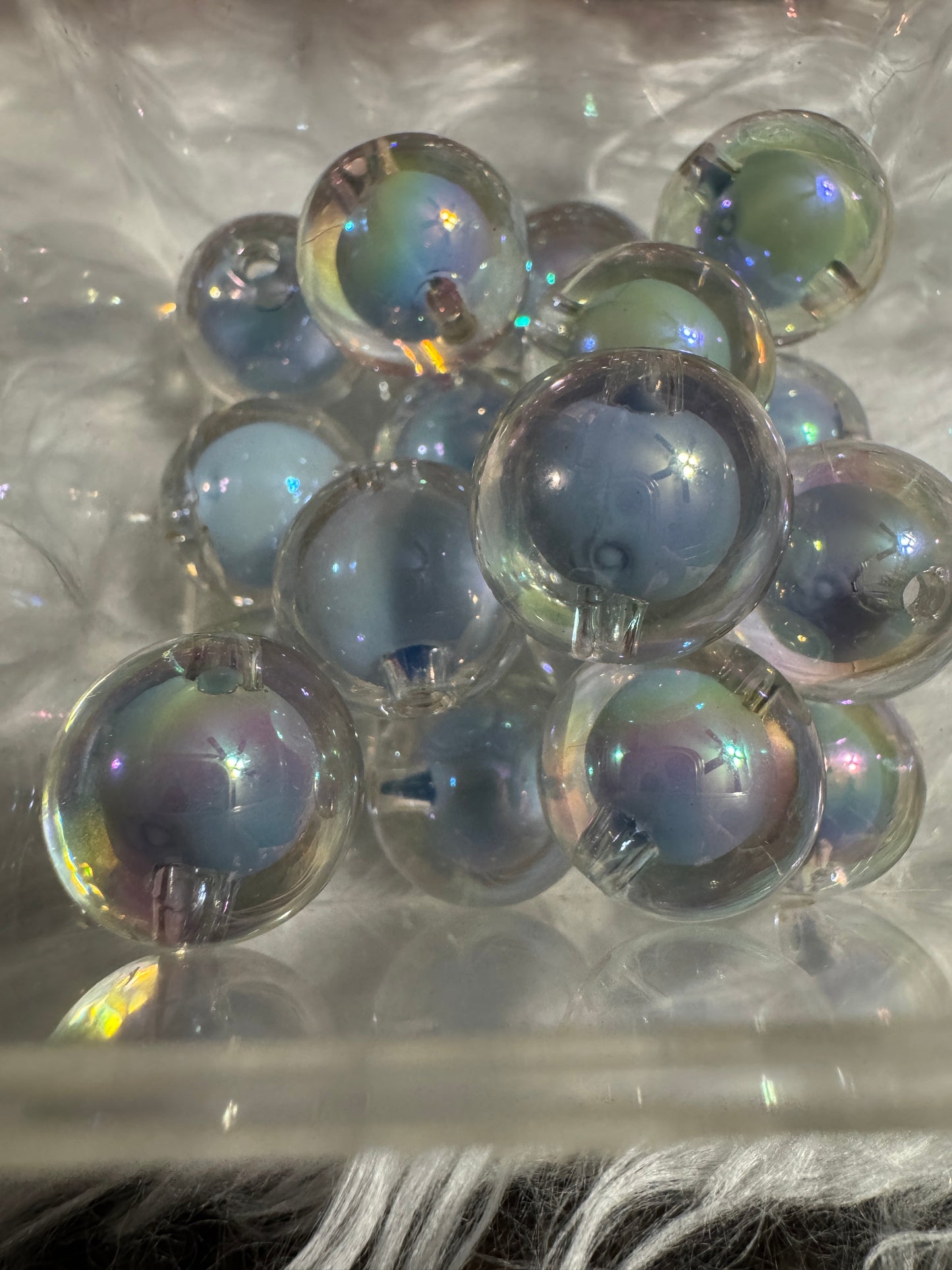 16mm ACRYLIC BEAD- Solid Colors (Double Layer) (10 Options)