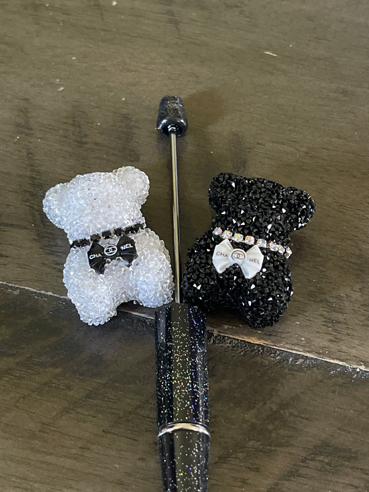 RHINESTONE ACRYLIC FOCAL- Sugar Bear - Designer C’s(2 OPTIONS)