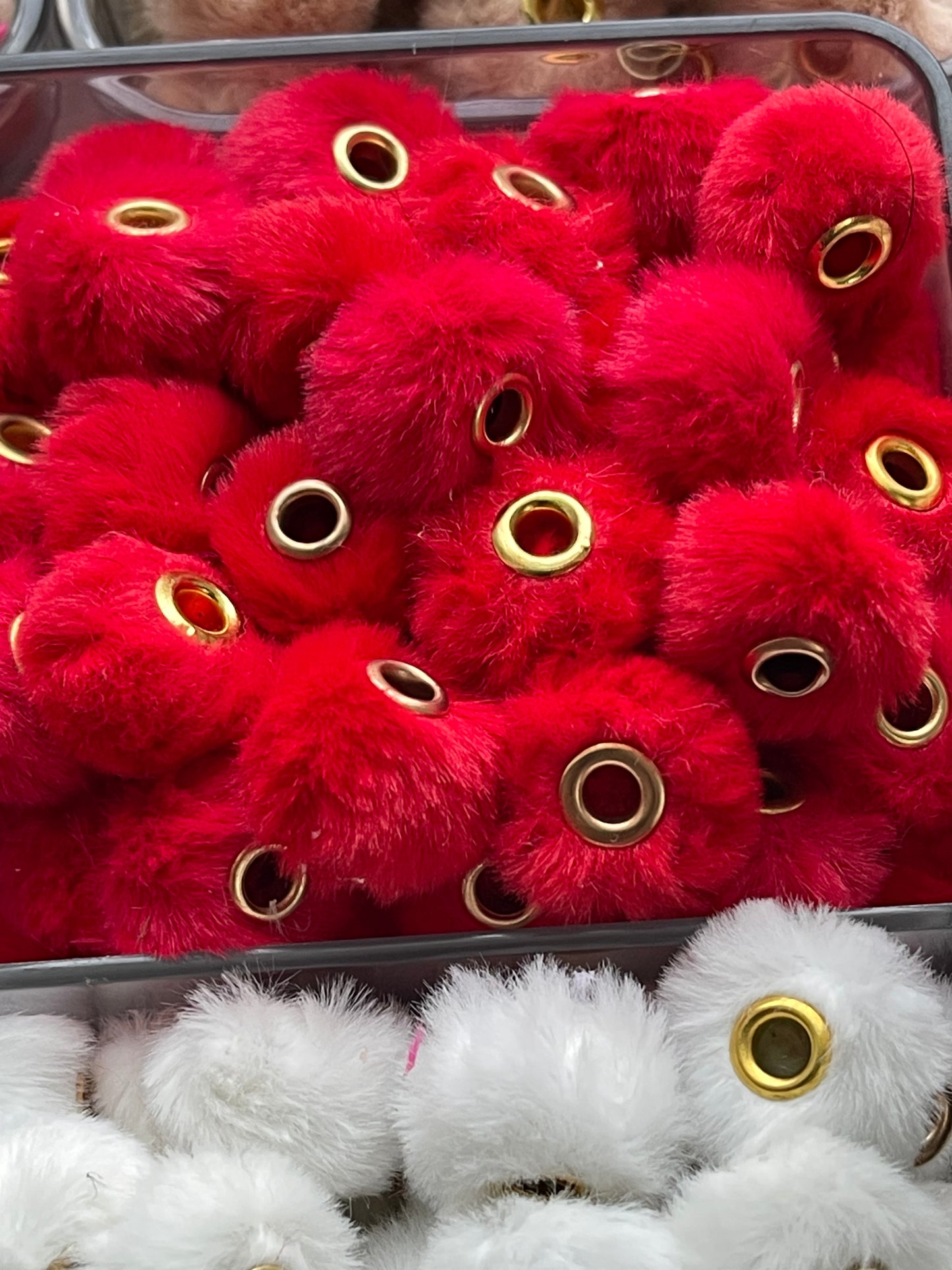 Spacers- 14mm Soft Fuzzy (35 colors)(Faux Rabbit Fur)