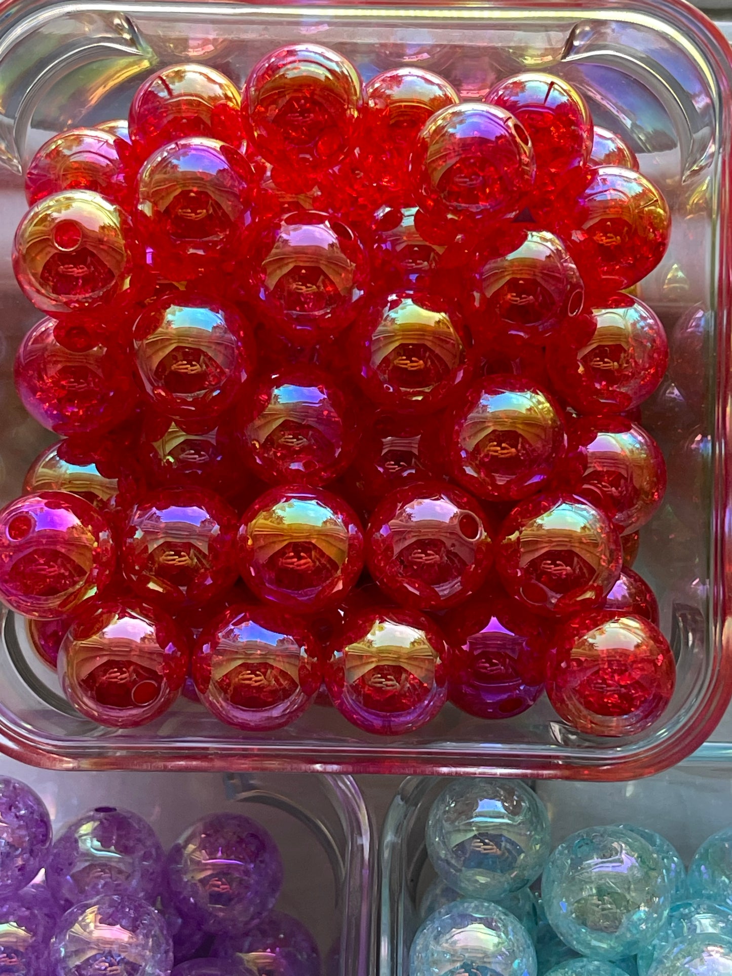 16mm ACRYLIC BEAD-CRACKLE (23 Options)