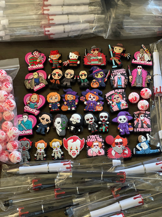 SILICONE FOCALS- Halloween Characters Scary Horror Movie