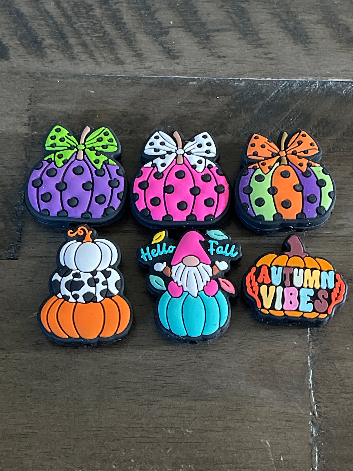 SILICONE FOCAL- Autumn Vibes, Fall Pumpkins (6 options)