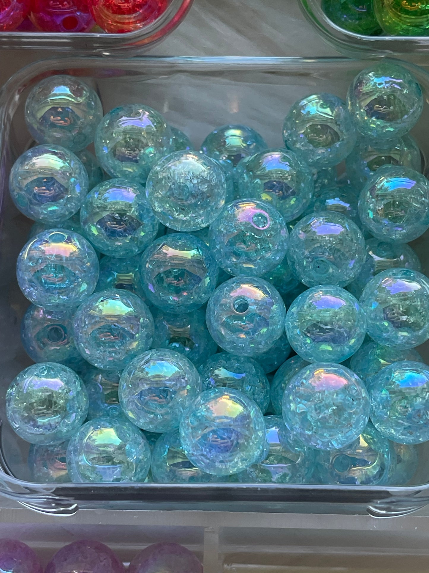 16mm ACRYLIC BEAD-CRACKLE (23 Options)