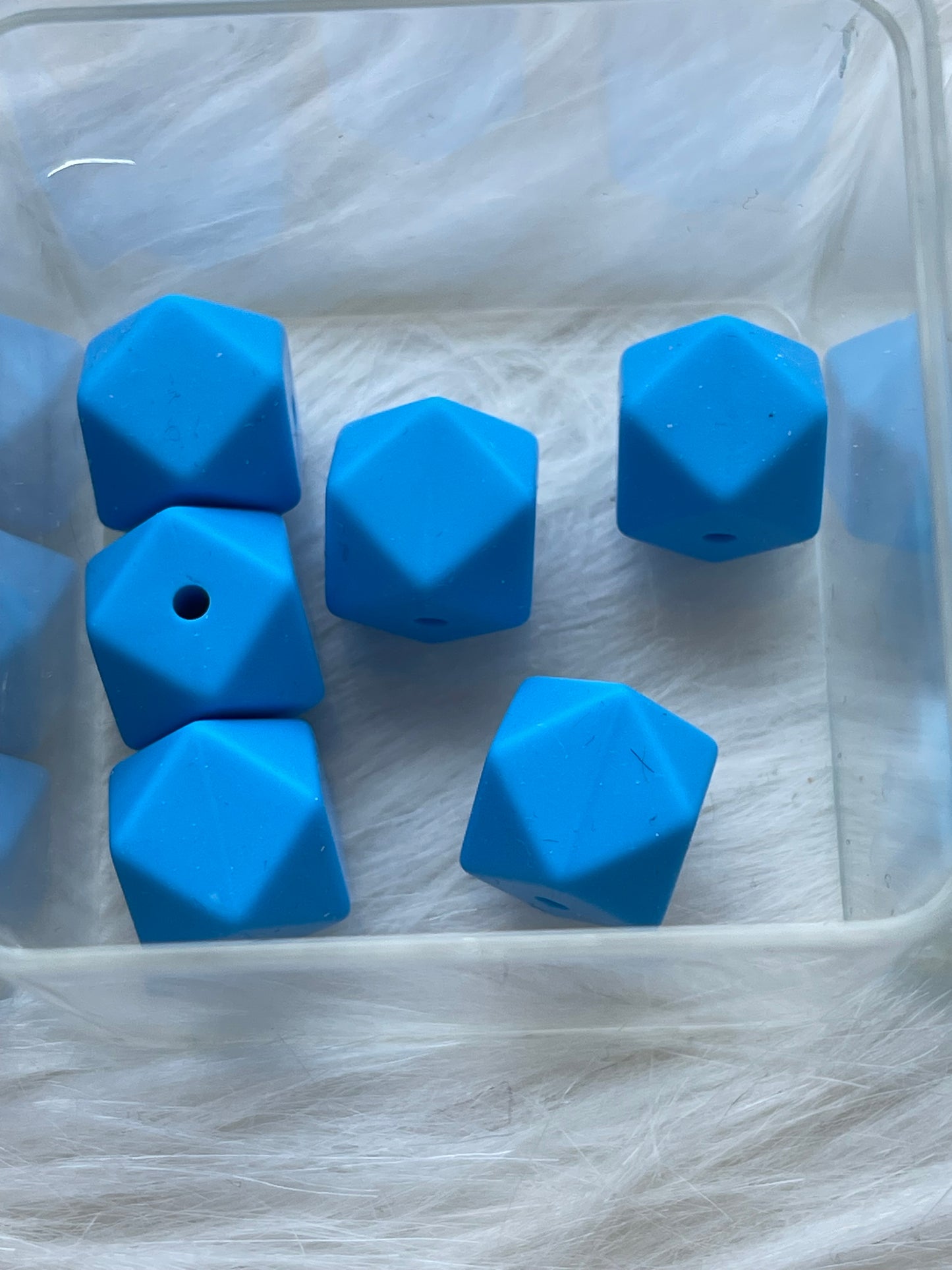 14.3mm SILICONE HEX BEADS (62 Options & Discount Scoop)