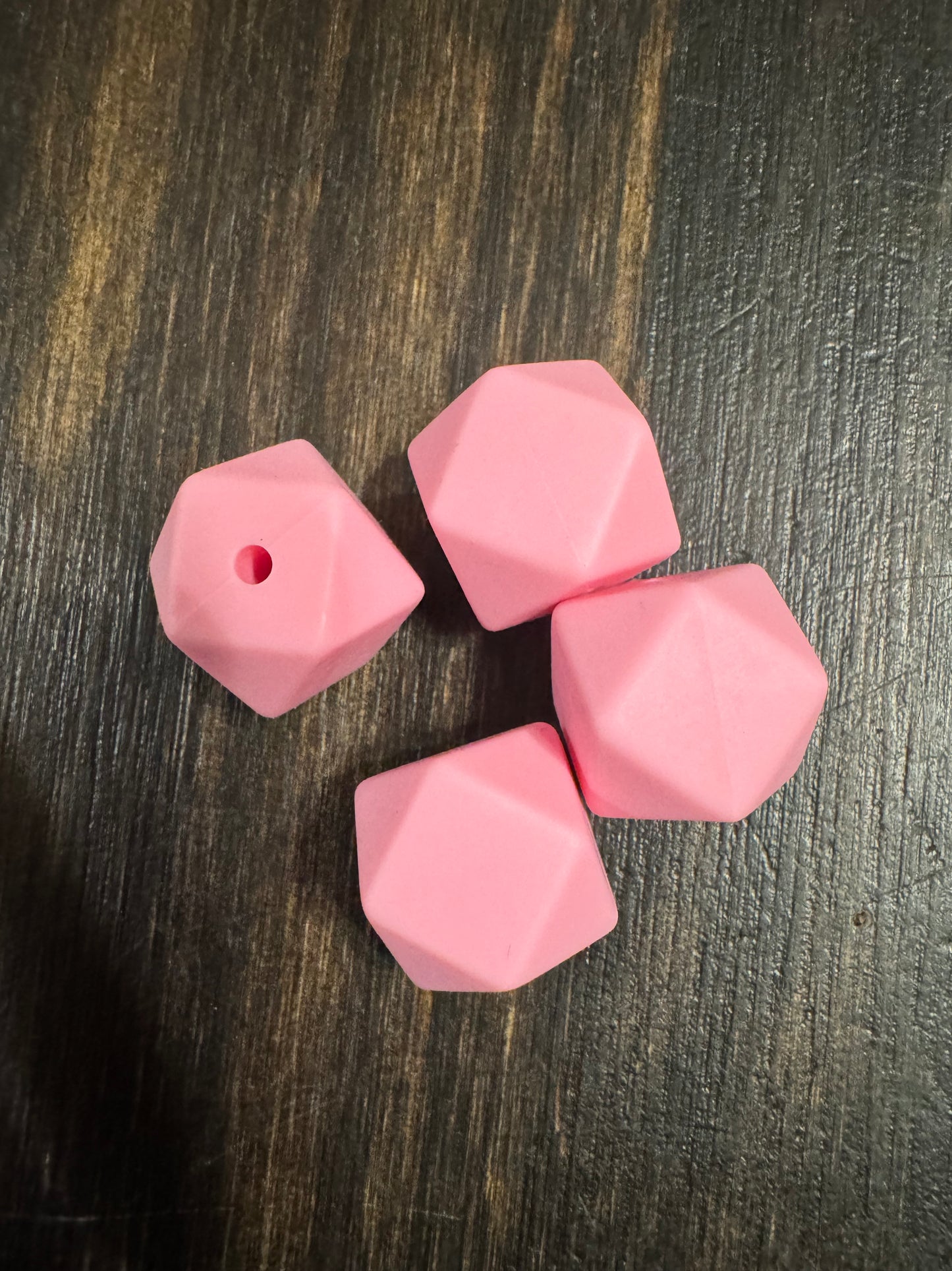 14.3mm SILICONE HEX BEADS (62 Options & Discount Scoop)