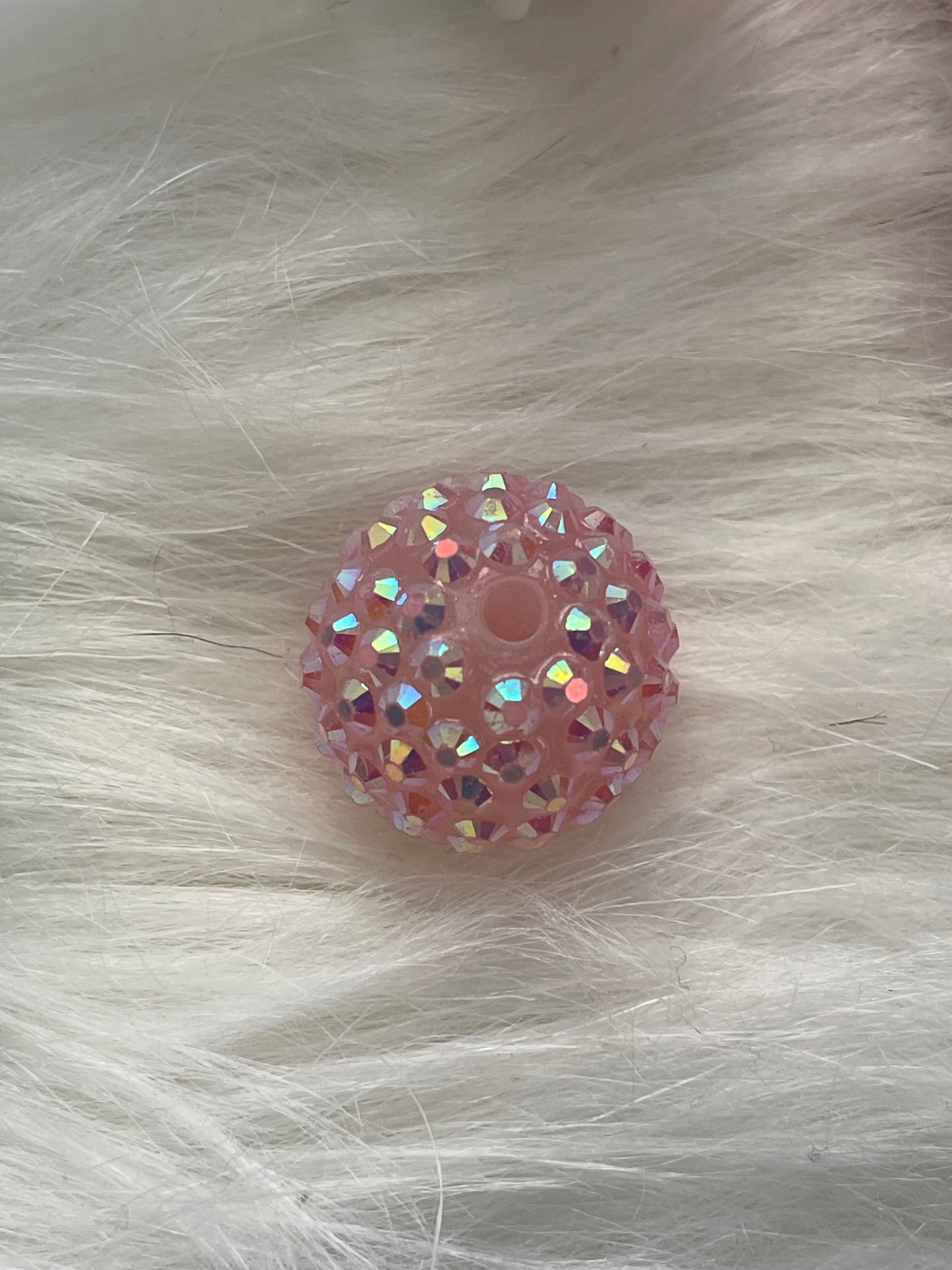 20mm CHUNKY ABS RHINESTONE Beads- Solids (33 Options)