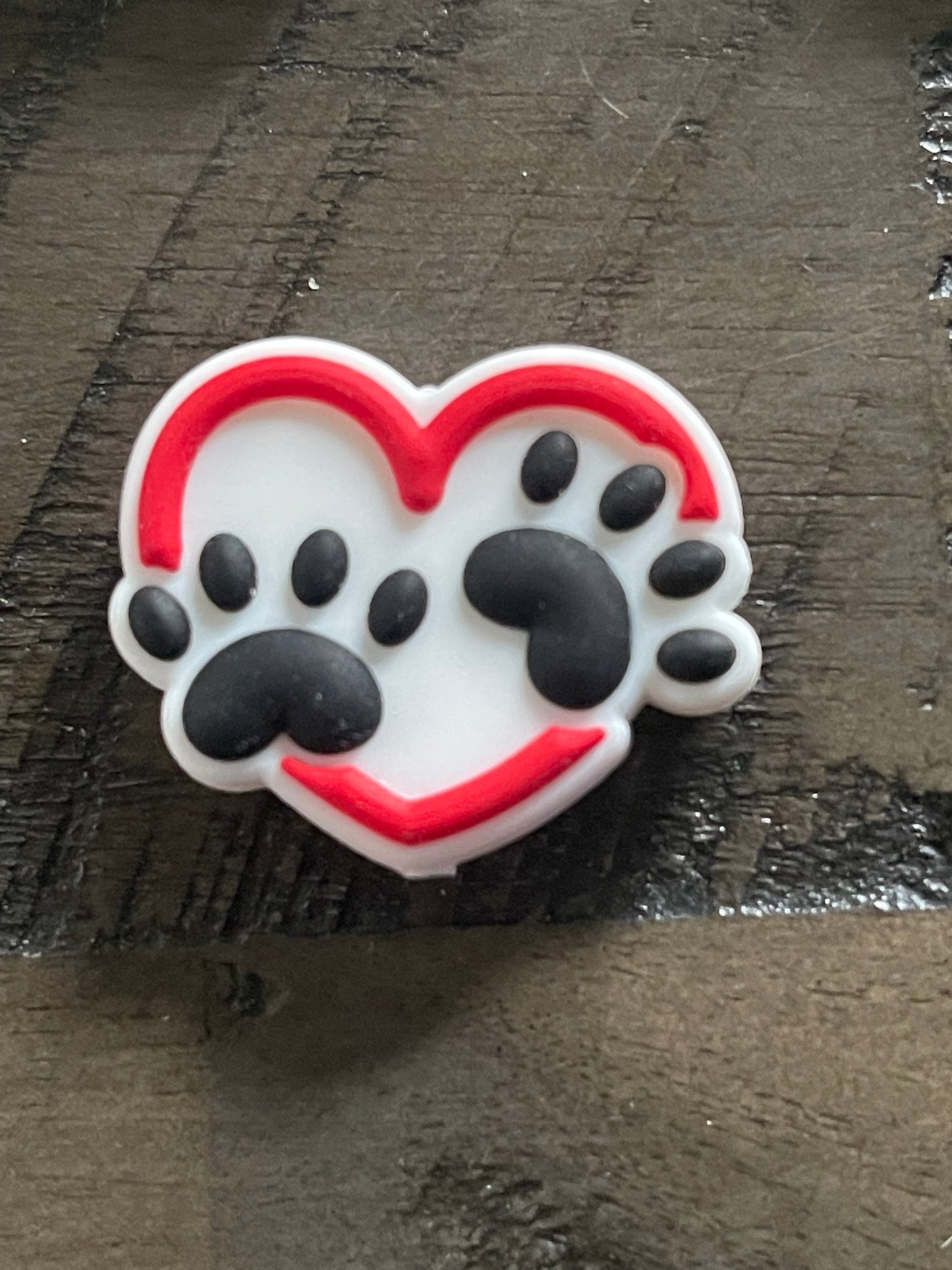 SILICONE FOCAL- paw prints (15 Options)