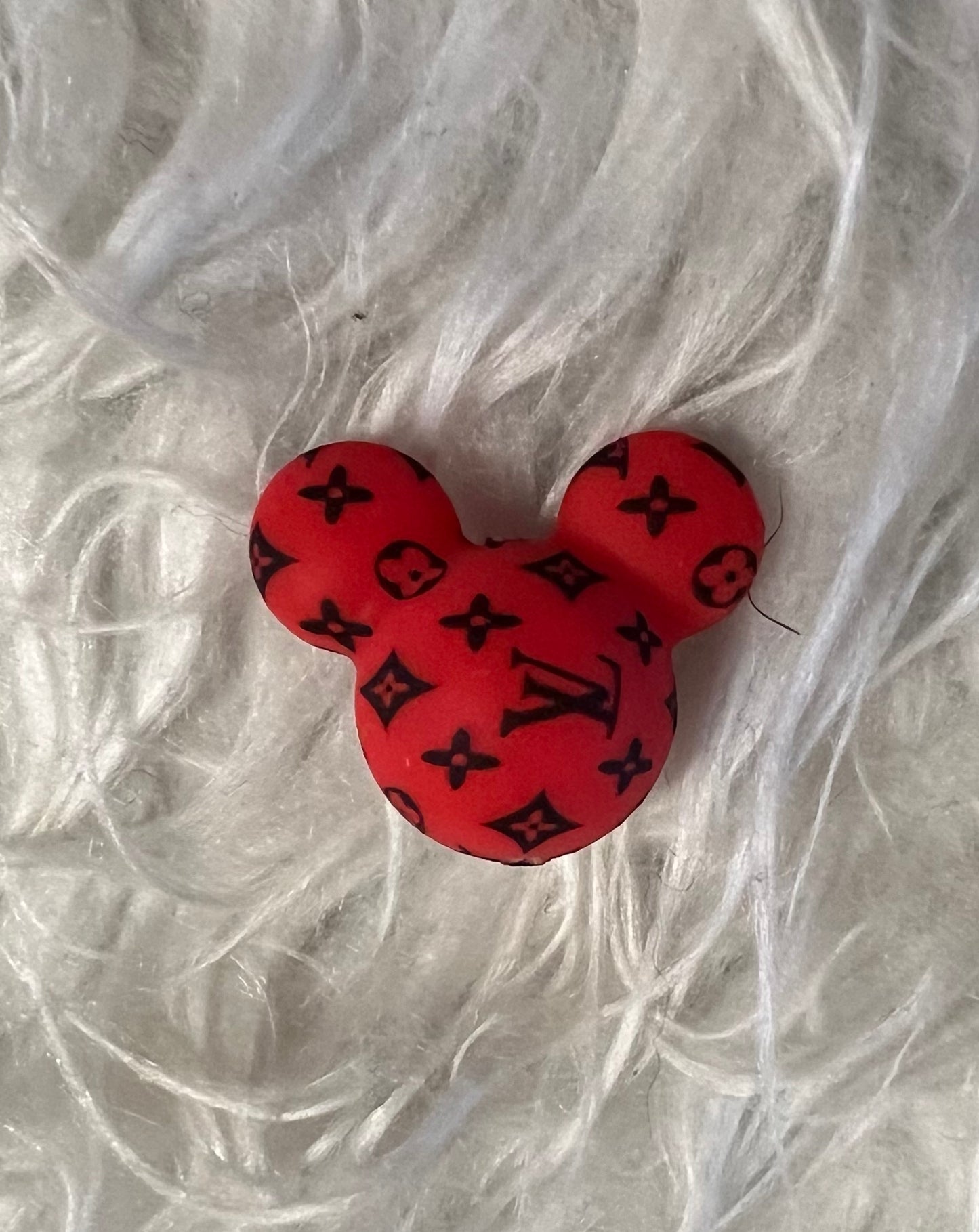 15mm SILICONE BEAD-Mickey L’s Heads (8 COLORS) design